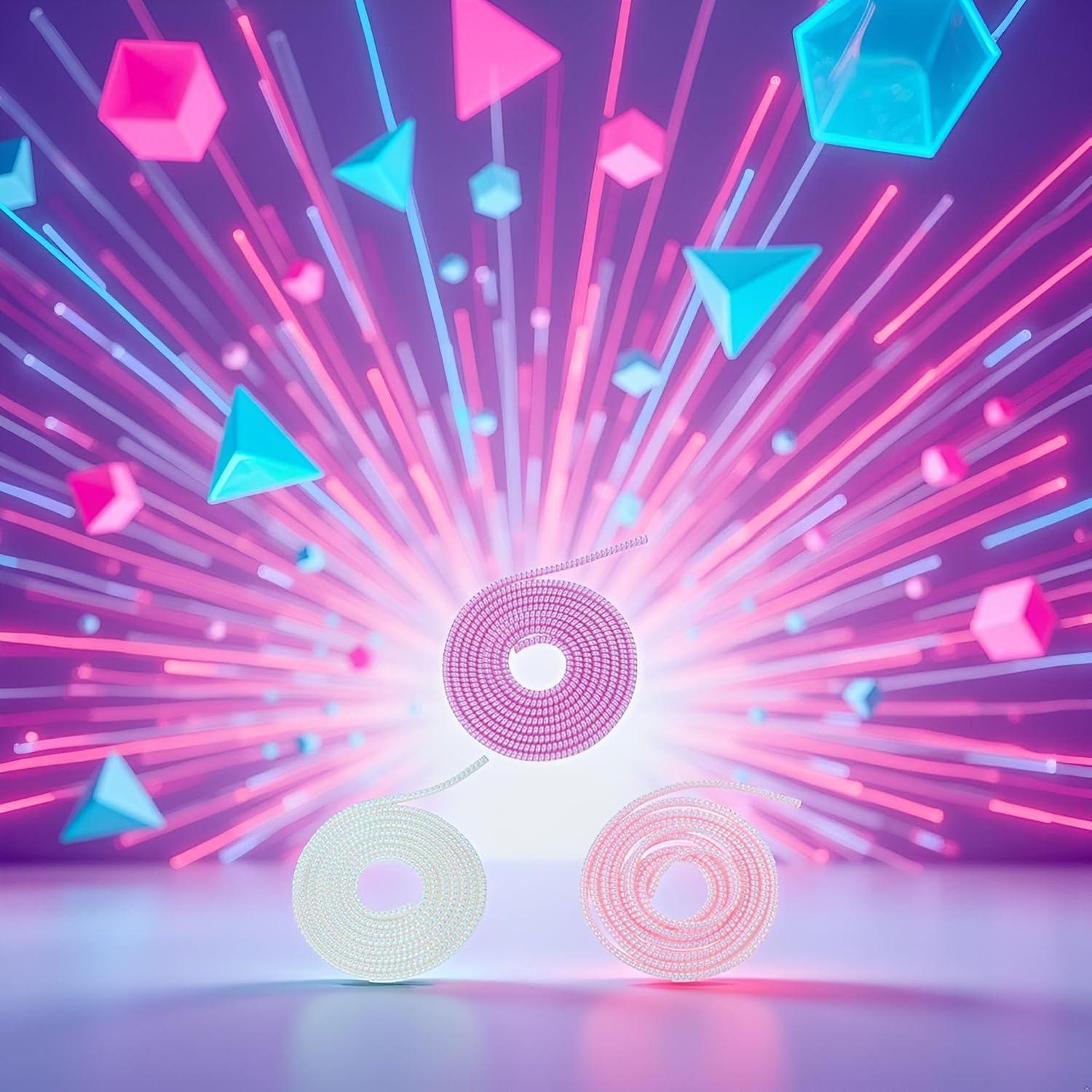 3 Protectores de Cable Espiral Multicolor 1.55m GANPUB