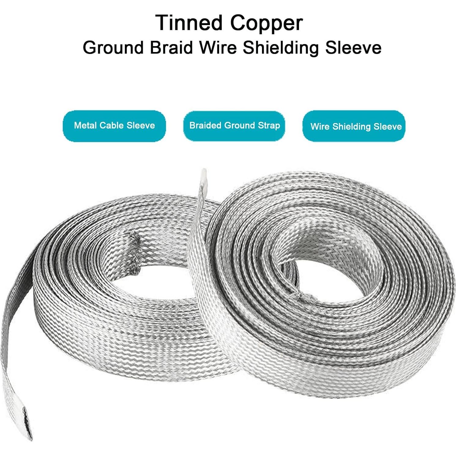 Manga de Blindaje de Cable EMI RFI Kokey-xy 3/8" 16FT Cobre