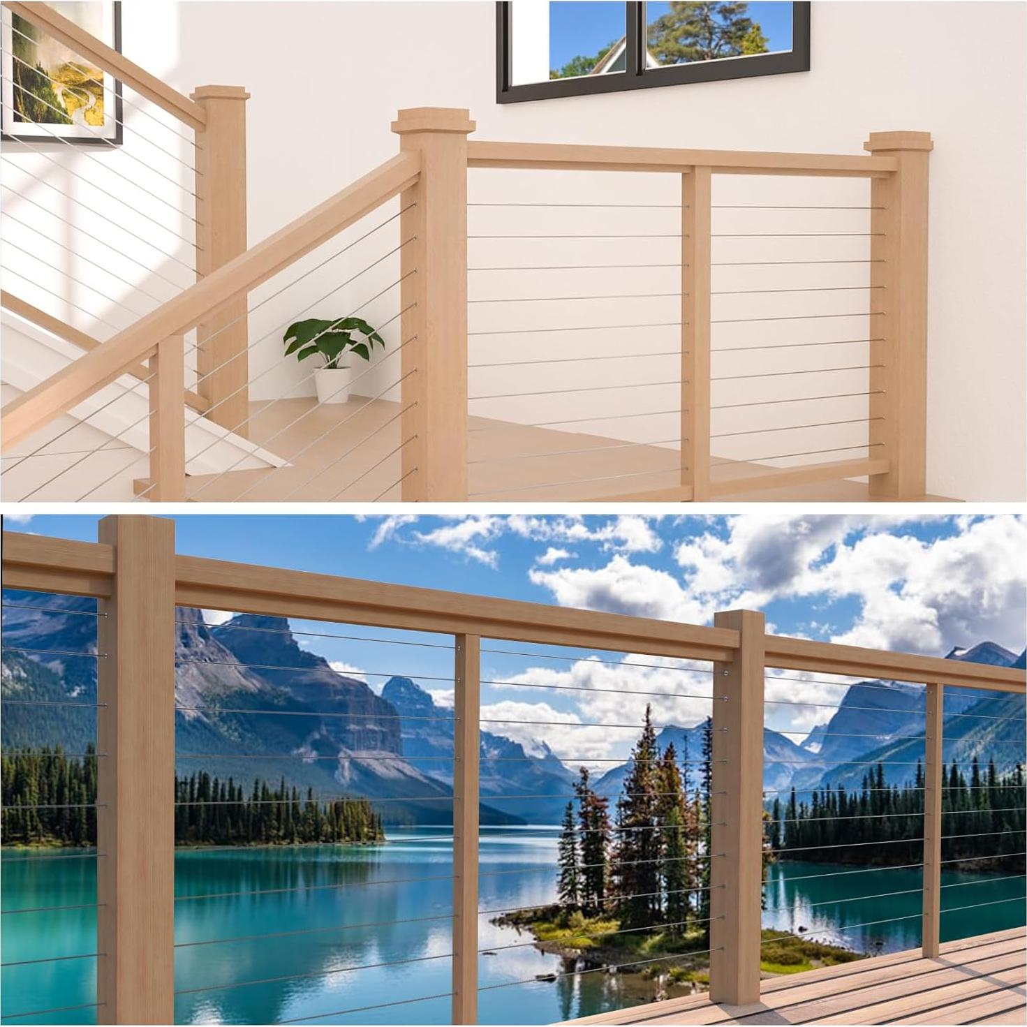 Muzata 50PCS Manguitos Protectores Acero Inoxidable T316 1/8"