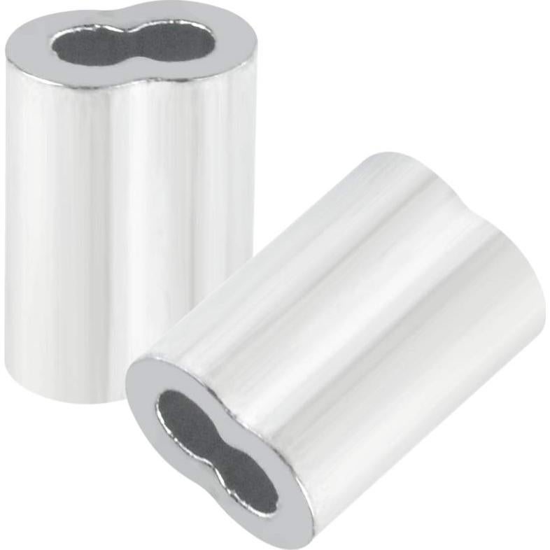 800 Manguitos de Aluminio para Crimpado de Cable 1.6 mm