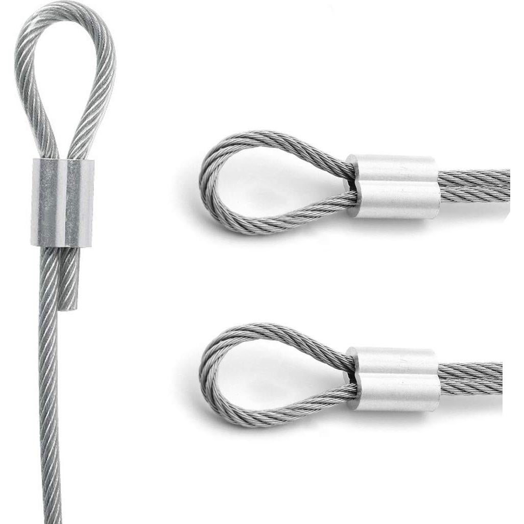 800 Manguitos de Aluminio para Crimpado de Cable 1.6 mm