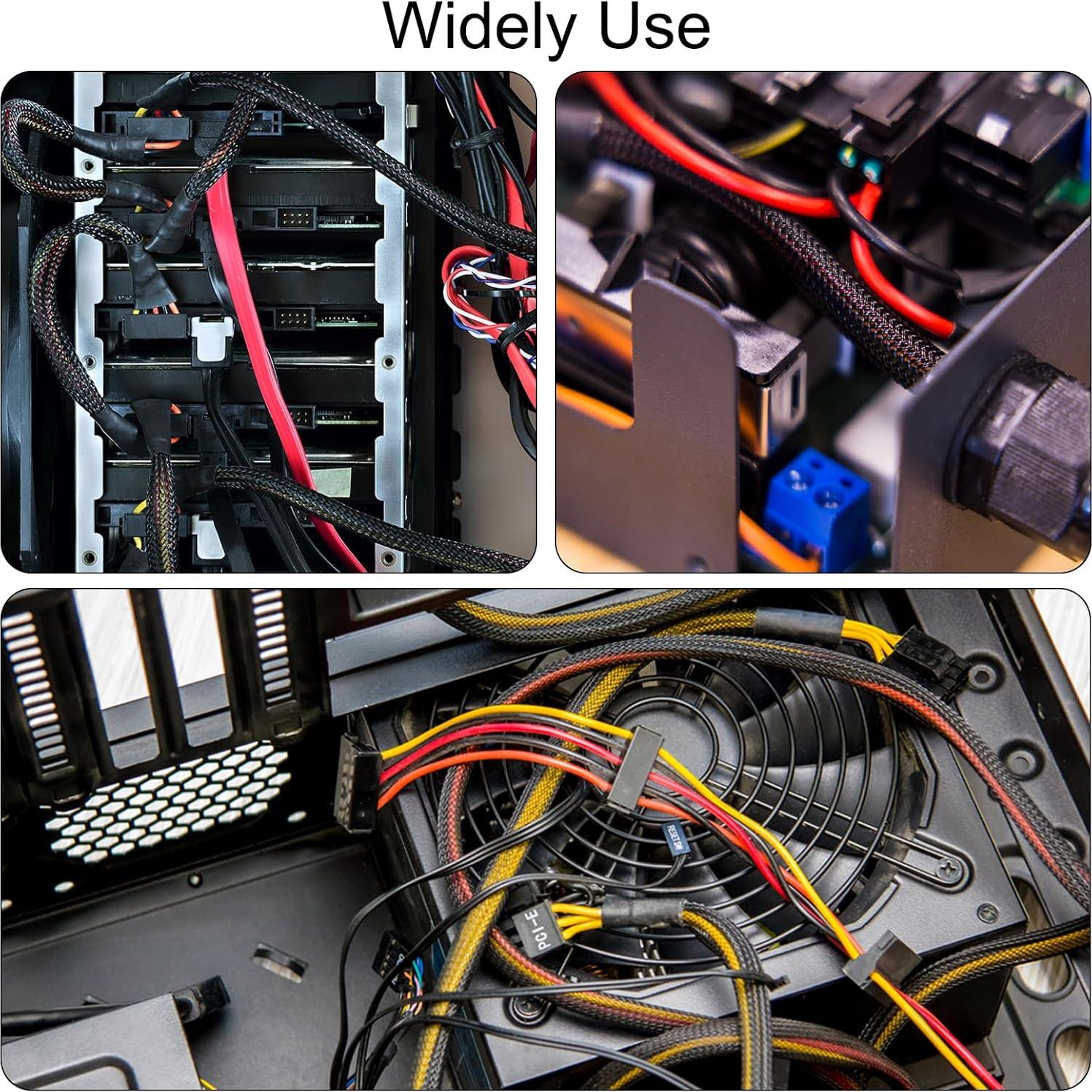 Manguito Expandible uxcell 39.8mm x 3m Verde Aislante