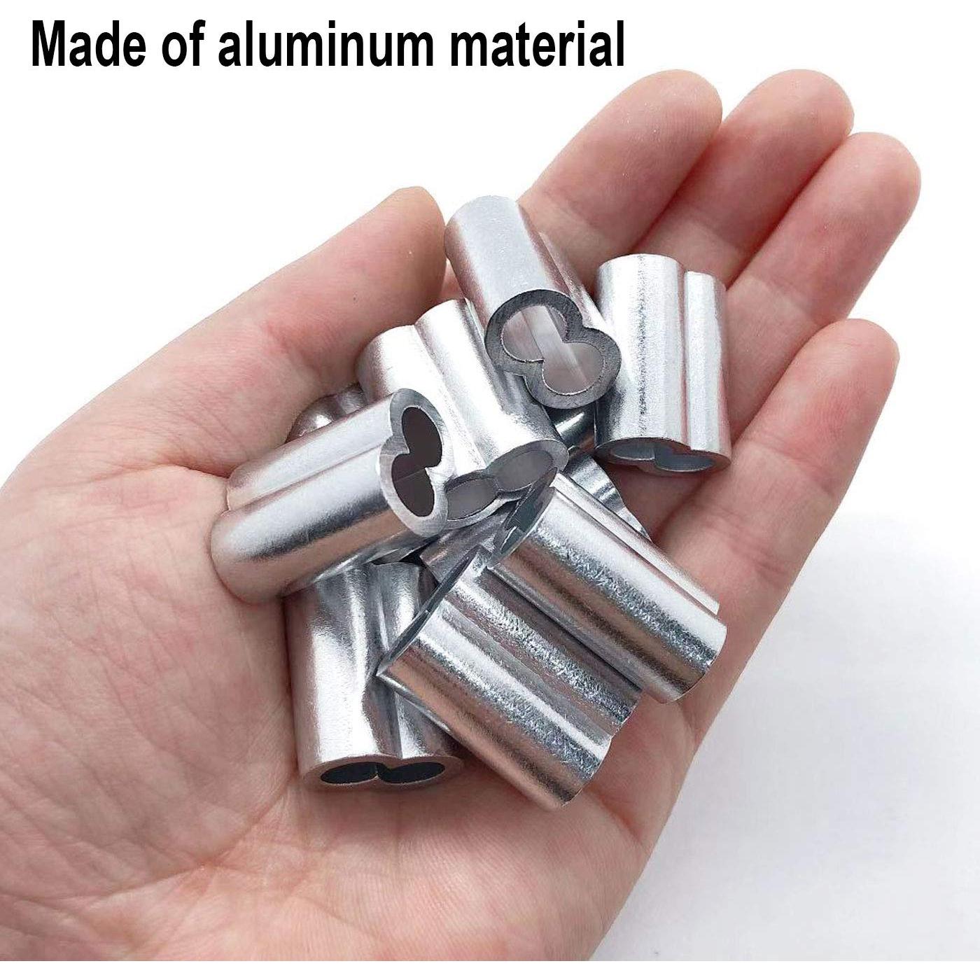 30 Manguitos de Aluminio para Crimpado de Cable 6 mm Luckkyme