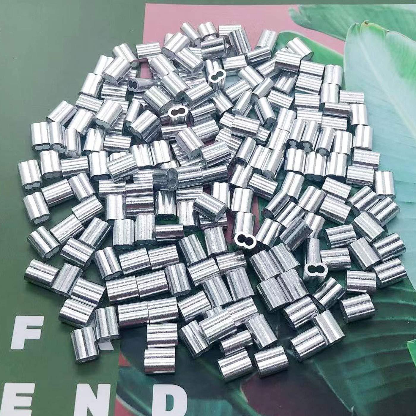 30 Manguitos de Aluminio para Crimpado de Cable 6 mm Luckkyme