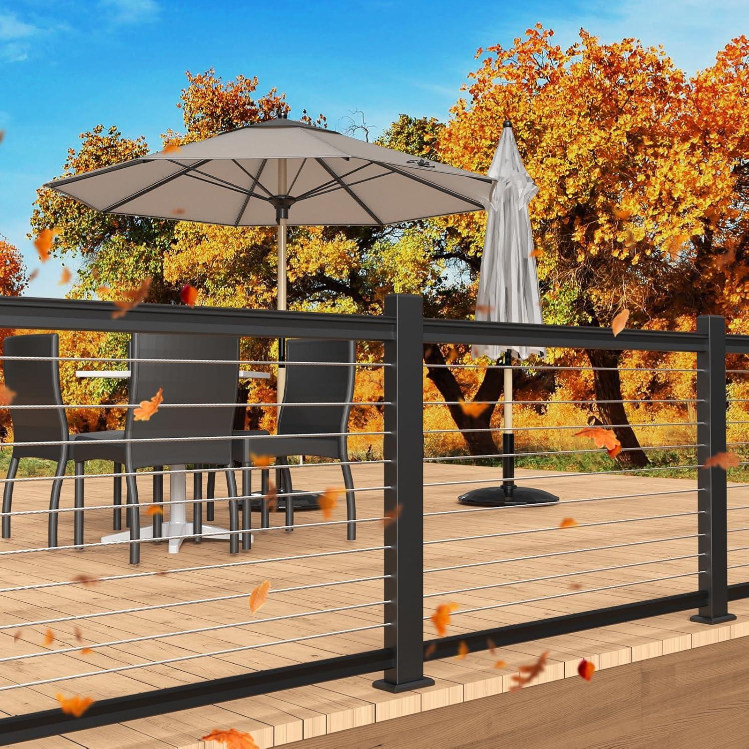 BLIKA 20 Fundas Protectores Acero Inoxidable para Barandilla