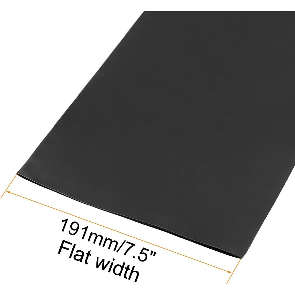 Tubo Termorretráctil uxcell 120mm Negro 1m 2:1 Aislante