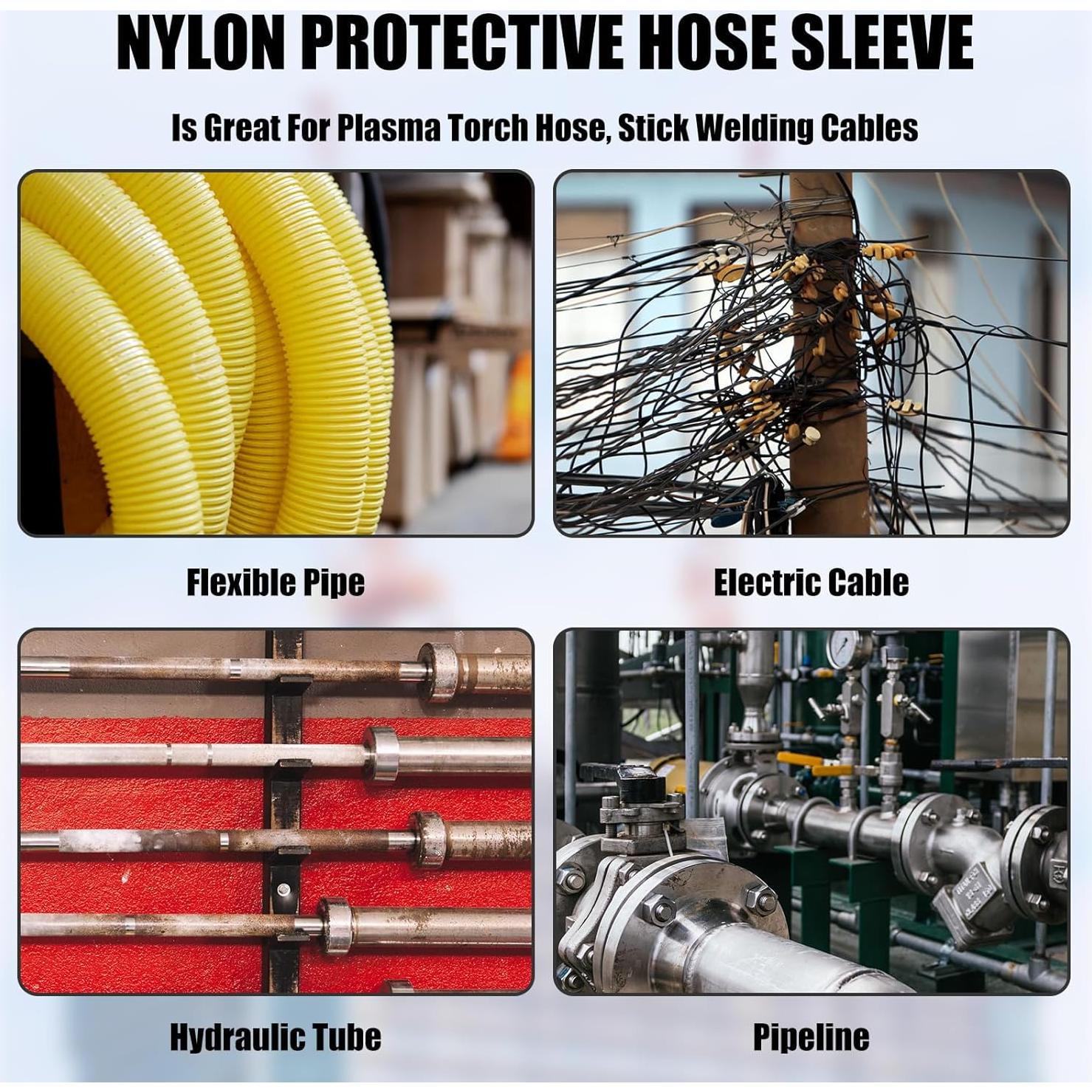 Manga Protectora de Manguera Hidráulica Tobeelec 10m Nylon