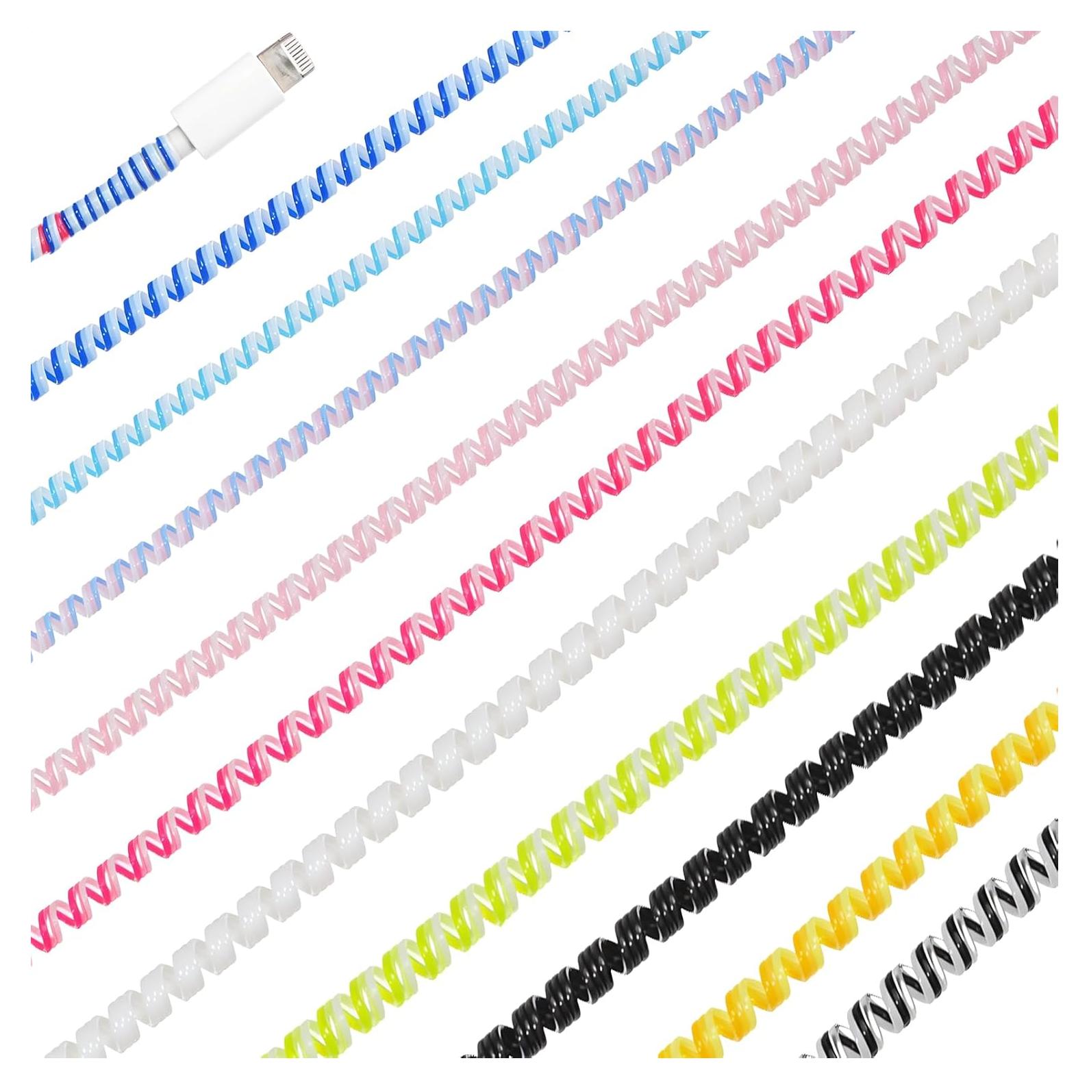 Protector de Cable Espiral Bewudy 1.4m 10 Pcs Multicolor