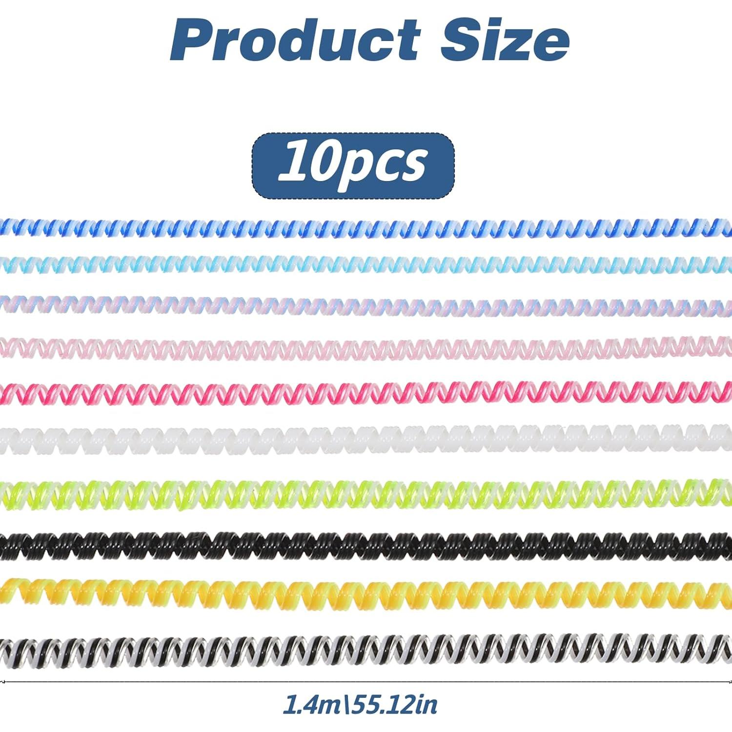 Protector de Cable Espiral Bewudy 1.4m 10 Pcs Multicolor