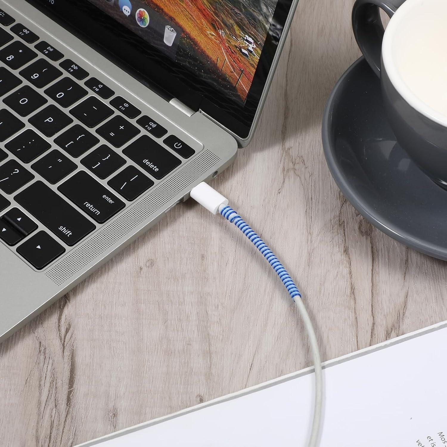 Protector de Cable Espiral Bewudy 1.4m 10 Pcs Multicolor