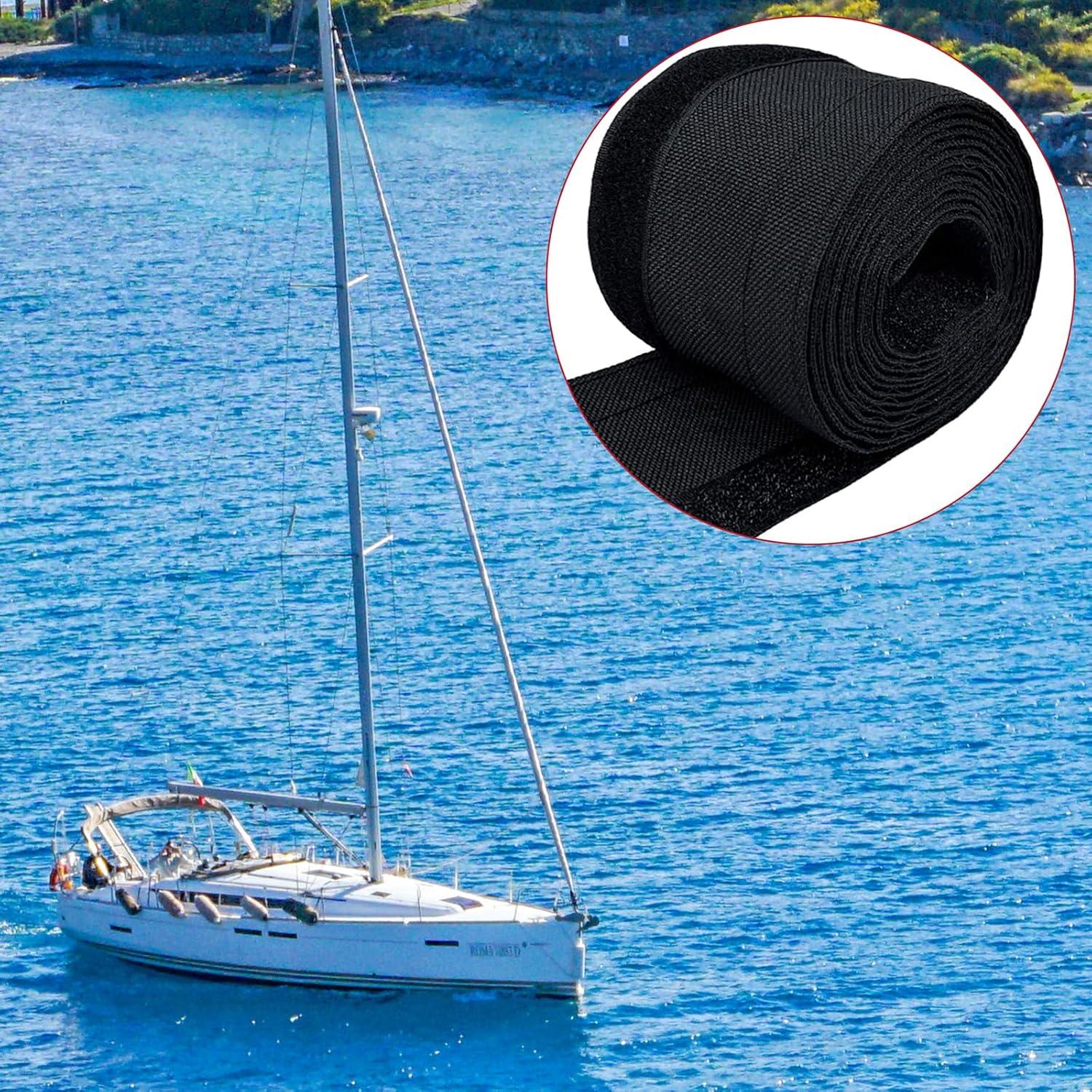 Manga de Cable para Motor de Arrastre 152 cm Neopreno Negro