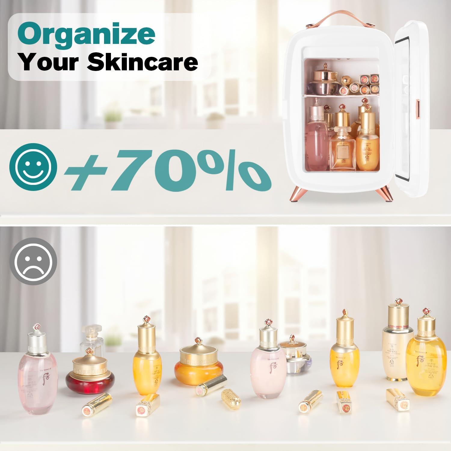 Refrigerador Mini JSTPRO 6L para Cuidado de la Piel y Maquillaje