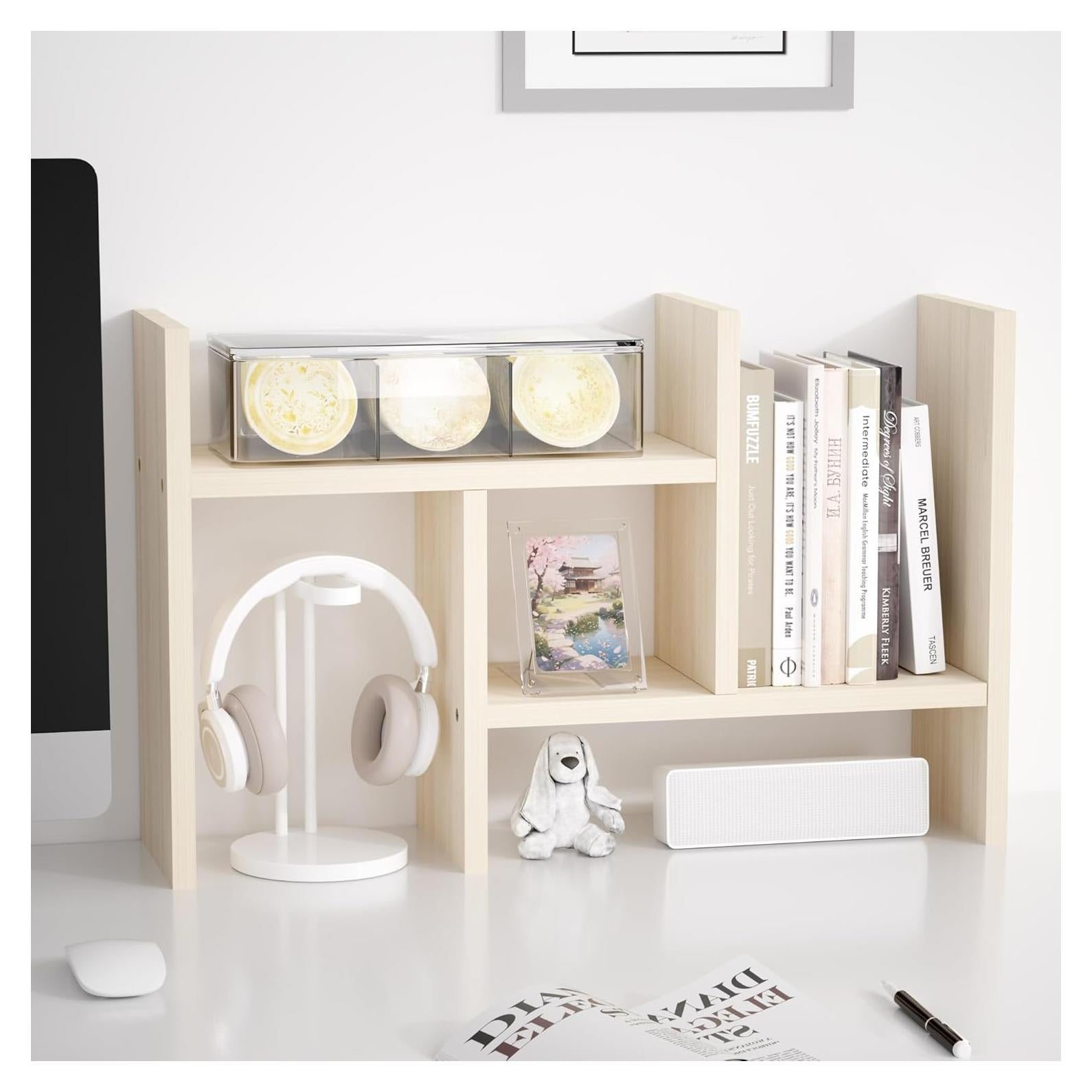 Organizador de Escritorio Jerry & Maggie Ajustable Madera Natural