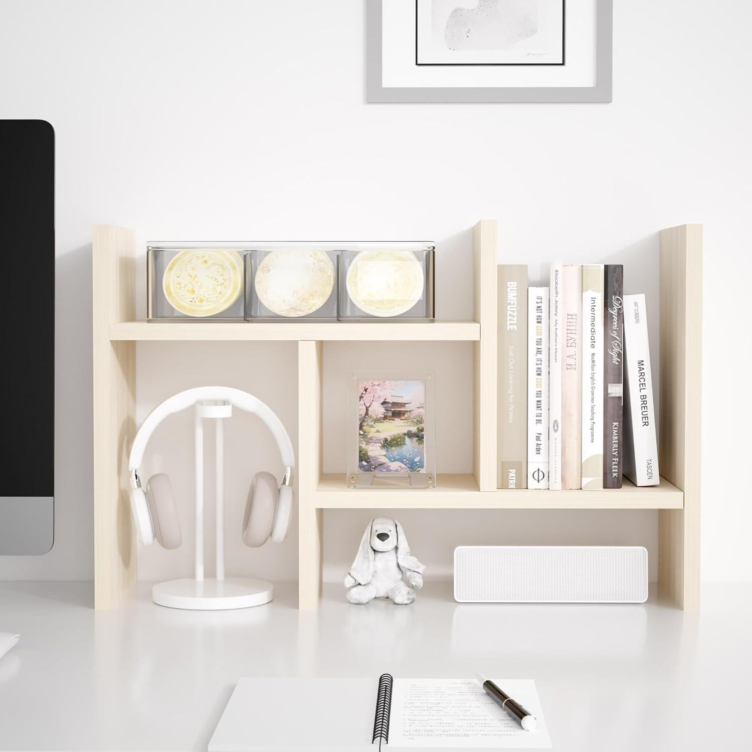 Organizador de Escritorio Jerry & Maggie Ajustable Madera Natural