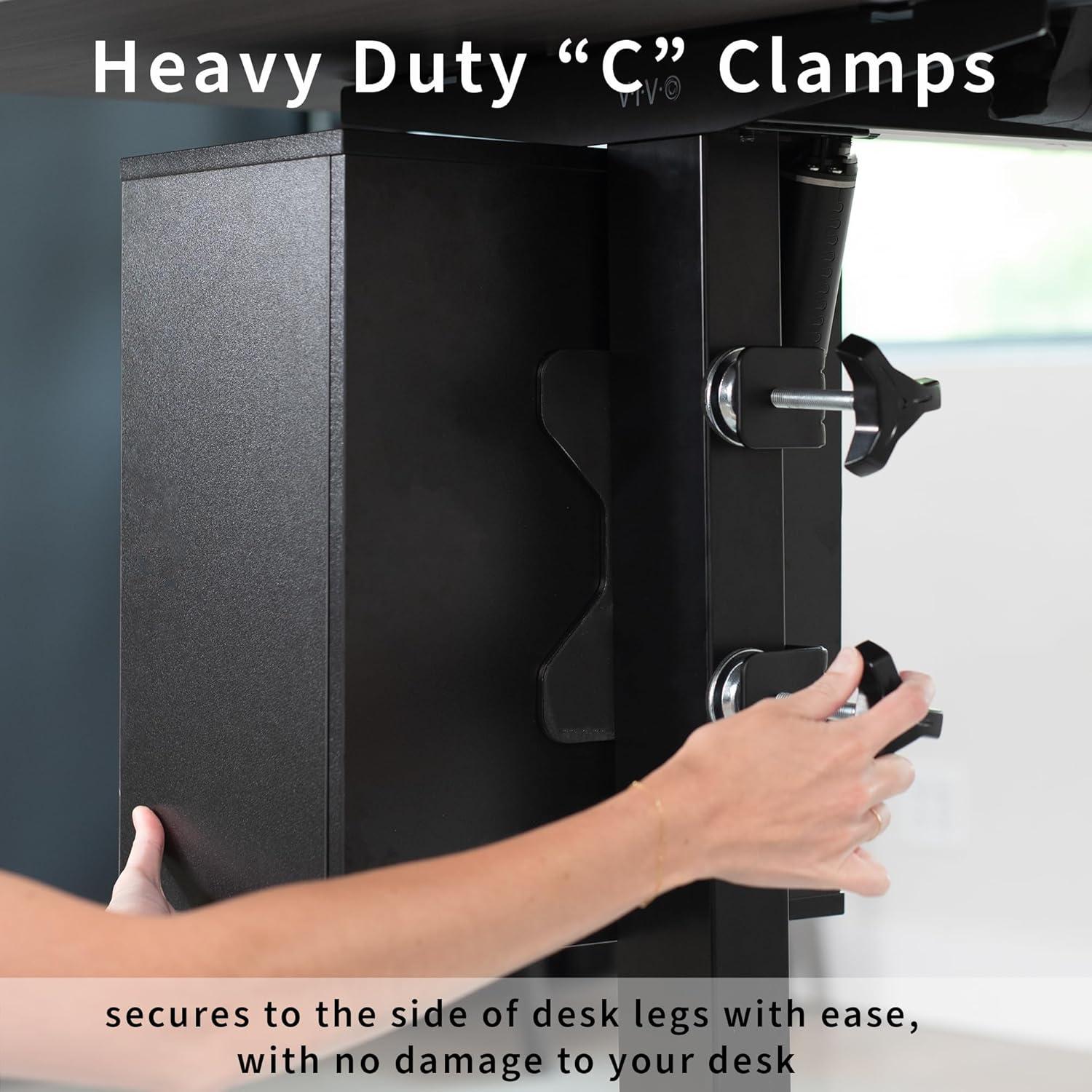 Estante Bajo Escritorio VIVO DESK-SHELF3CL Negro 3 Niveles