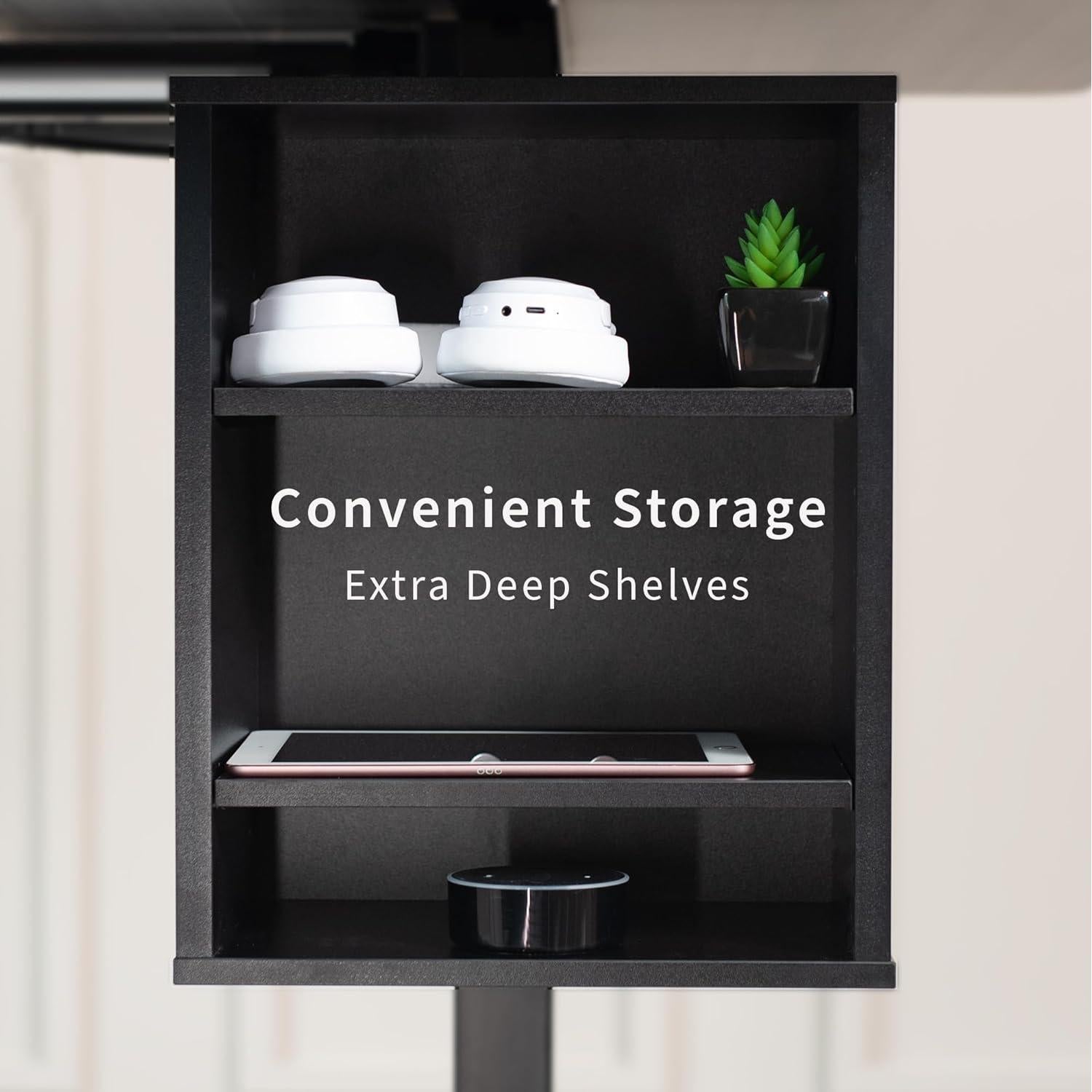 Estante Bajo Escritorio VIVO DESK-SHELF3CL Negro 3 Niveles