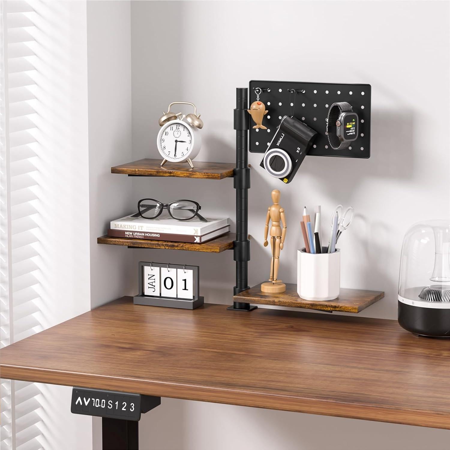 Estante de Escritorio PawsWhirl 3 Niveles Ajustable 15 kg