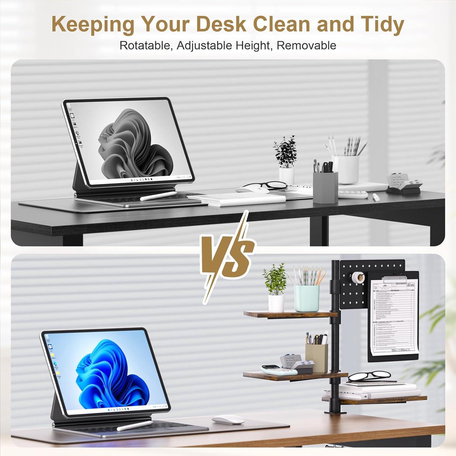 Estante de Escritorio PawsWhirl 3 Niveles Ajustable 15 kg