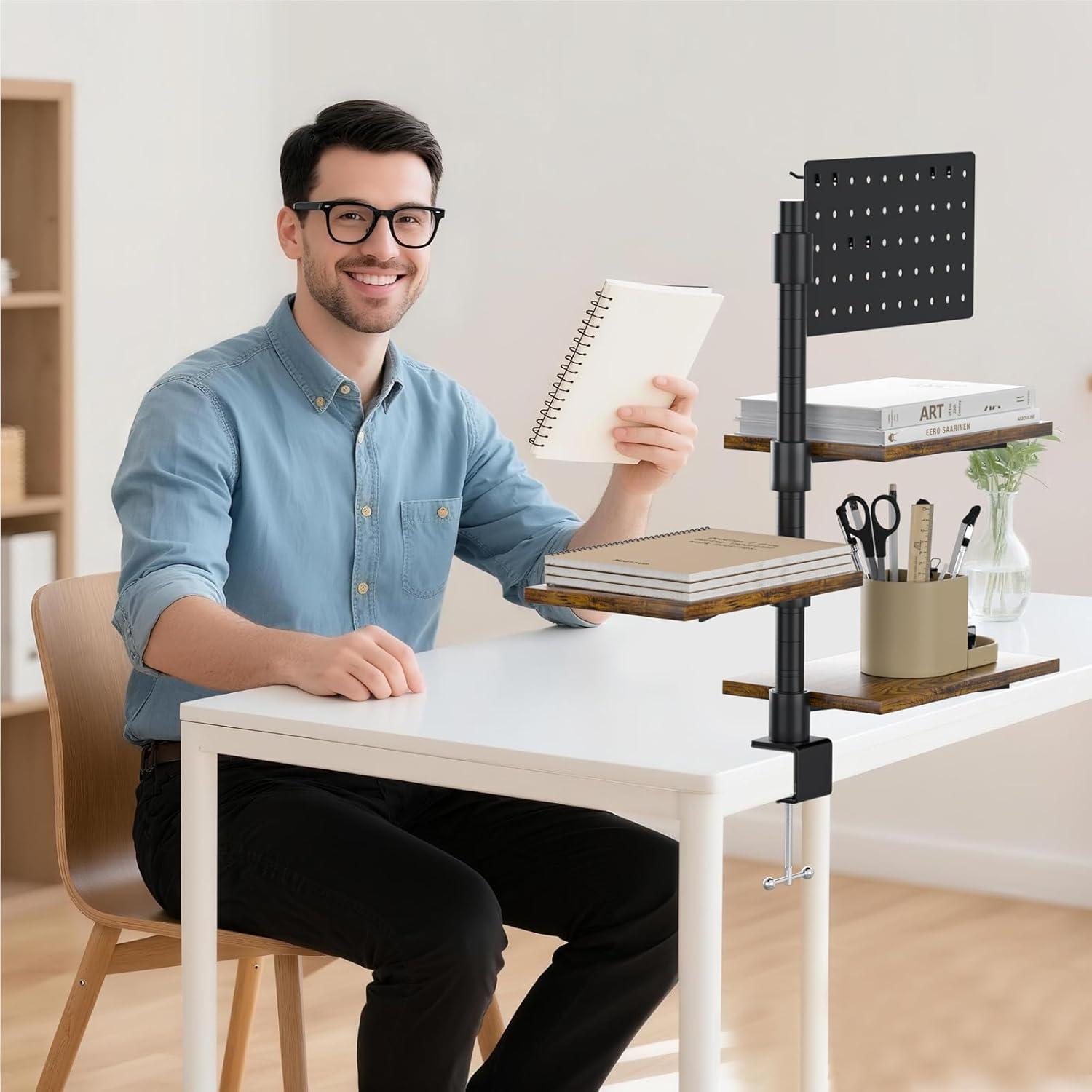 Estante de Escritorio PawsWhirl 3 Niveles Ajustable 15 kg