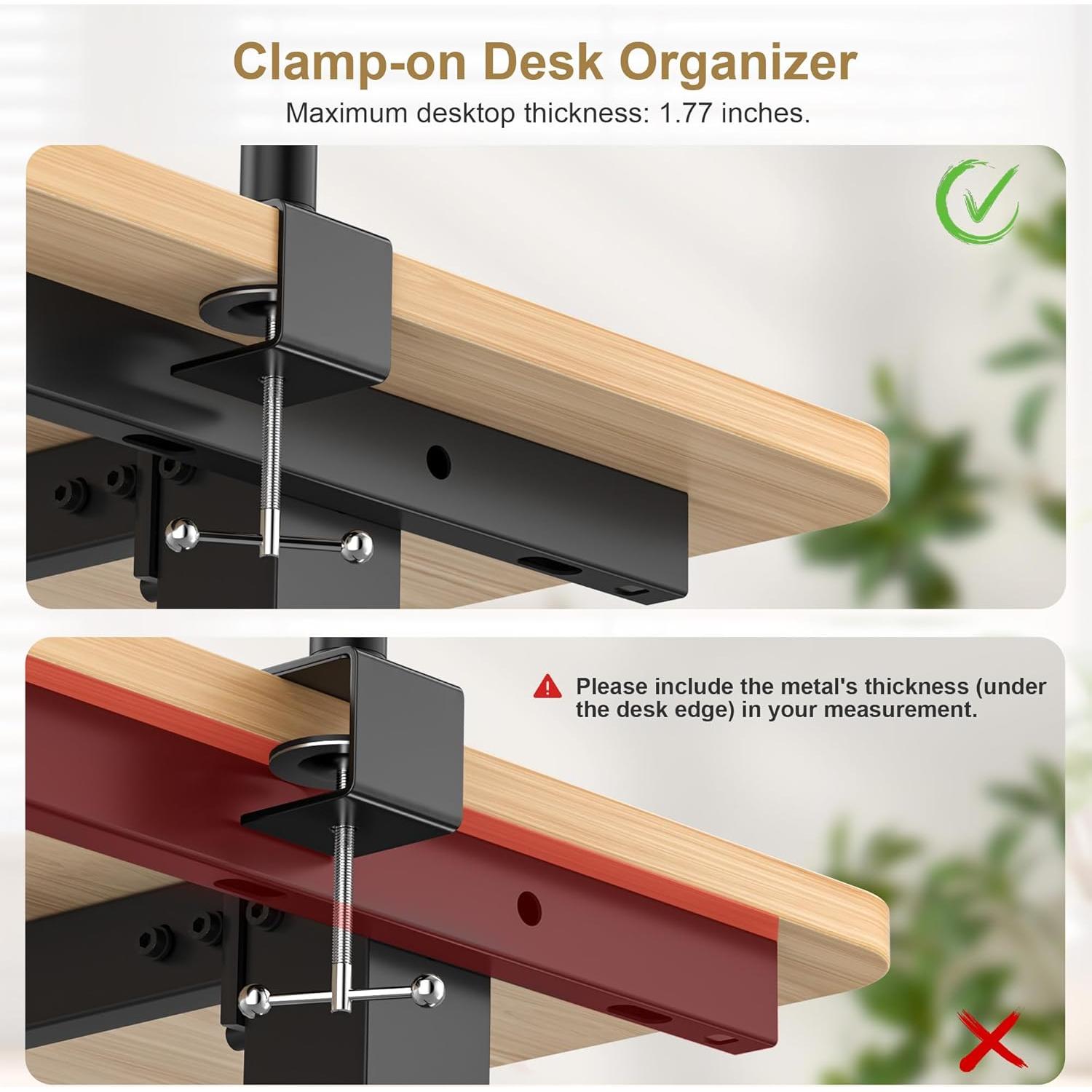 Estante de Escritorio PawsWhirl 3 Niveles Ajustable 15 kg