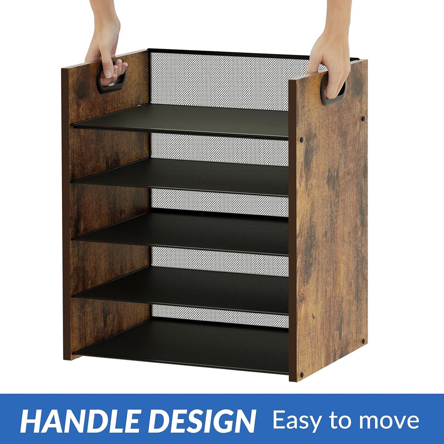 Organizador de Escritorio LMZAPET de 5 Niveles en MDF y Metal