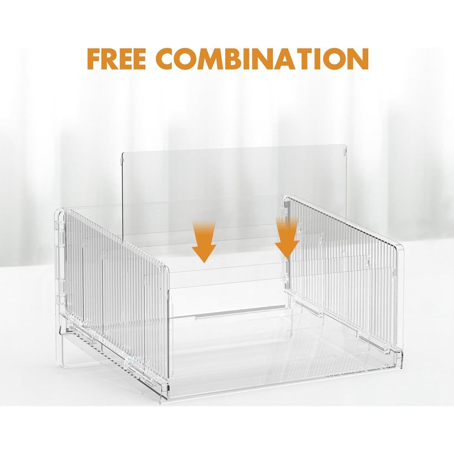 Organizador de Archivos Cuukie Acrílico 5 Secciones 1.89 kg