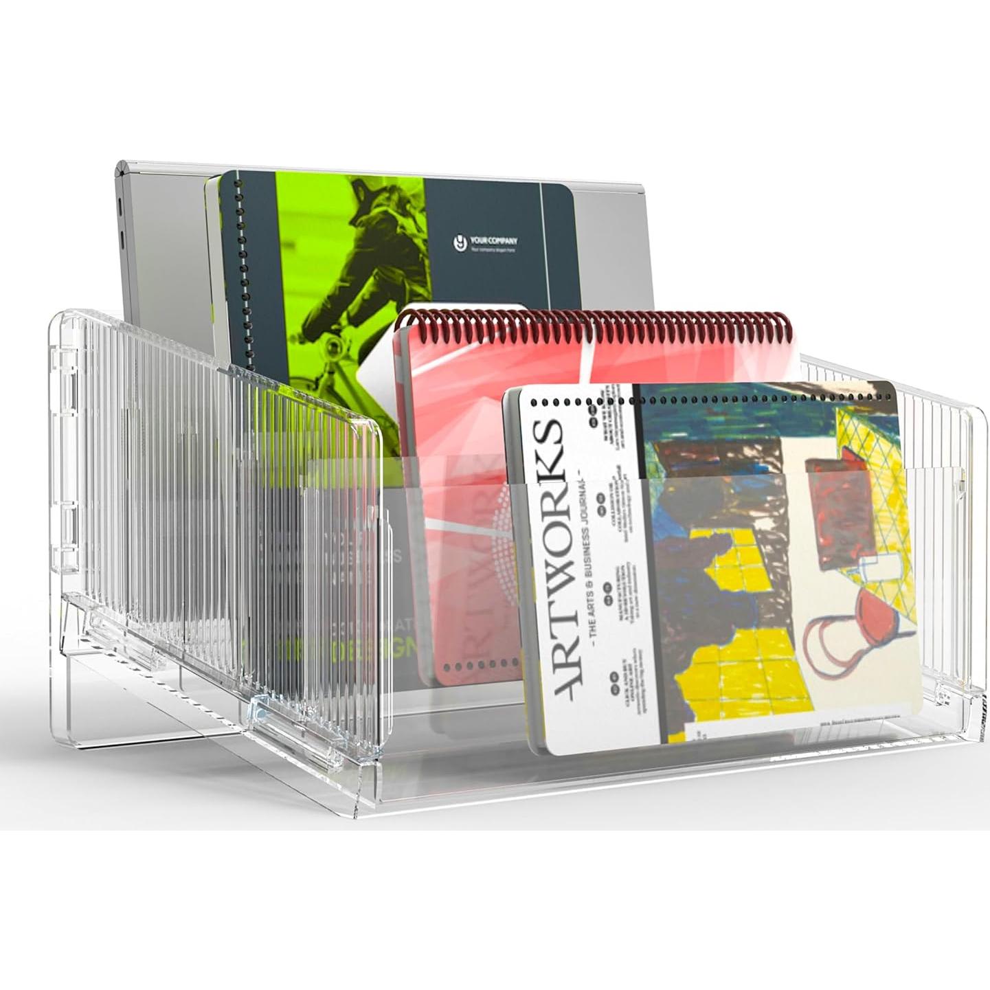 Organizador de Archivos Cuukie Acrílico 5 Secciones 1.89 kg