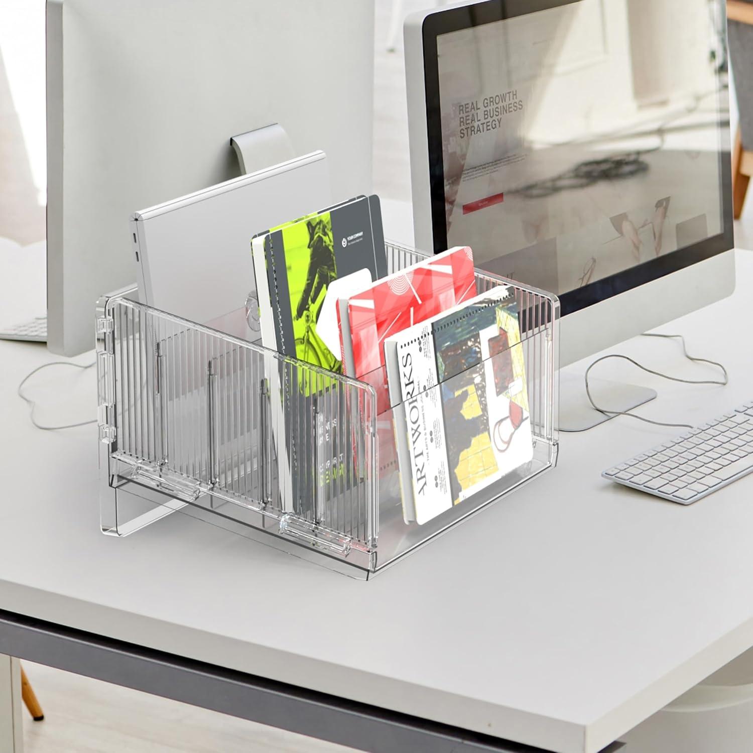 Organizador de Archivos Cuukie Acrílico 5 Secciones 1.89 kg