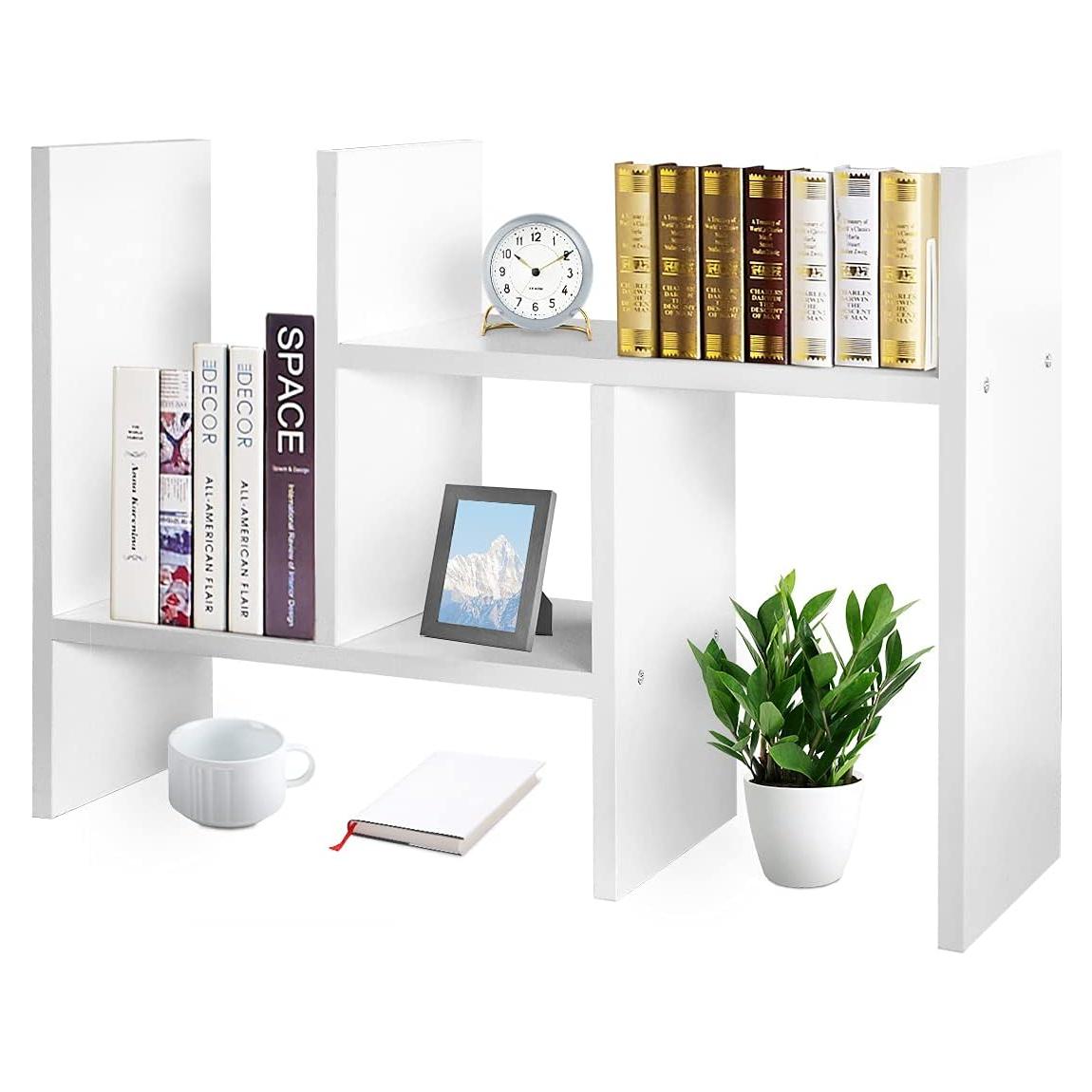 Organizador de Escritorio J.M.Deco Blanco Ajustable 2 Estantes