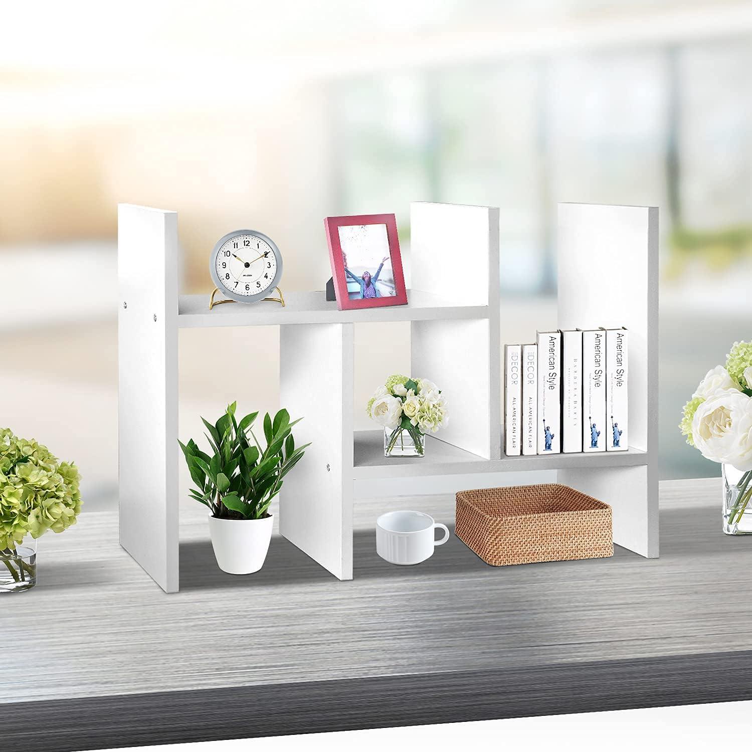 Organizador de Escritorio J.M.Deco Blanco Ajustable 2 Estantes