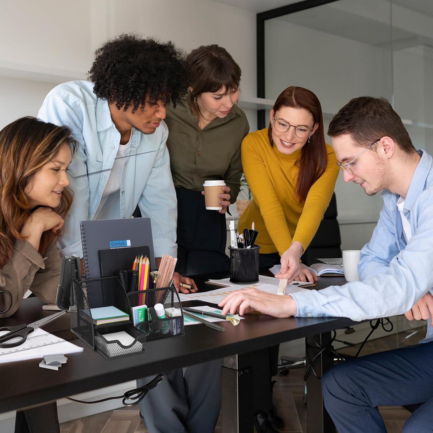 Set de Organizador de Escritorio 13 en 1 SYMDROMIA Negro