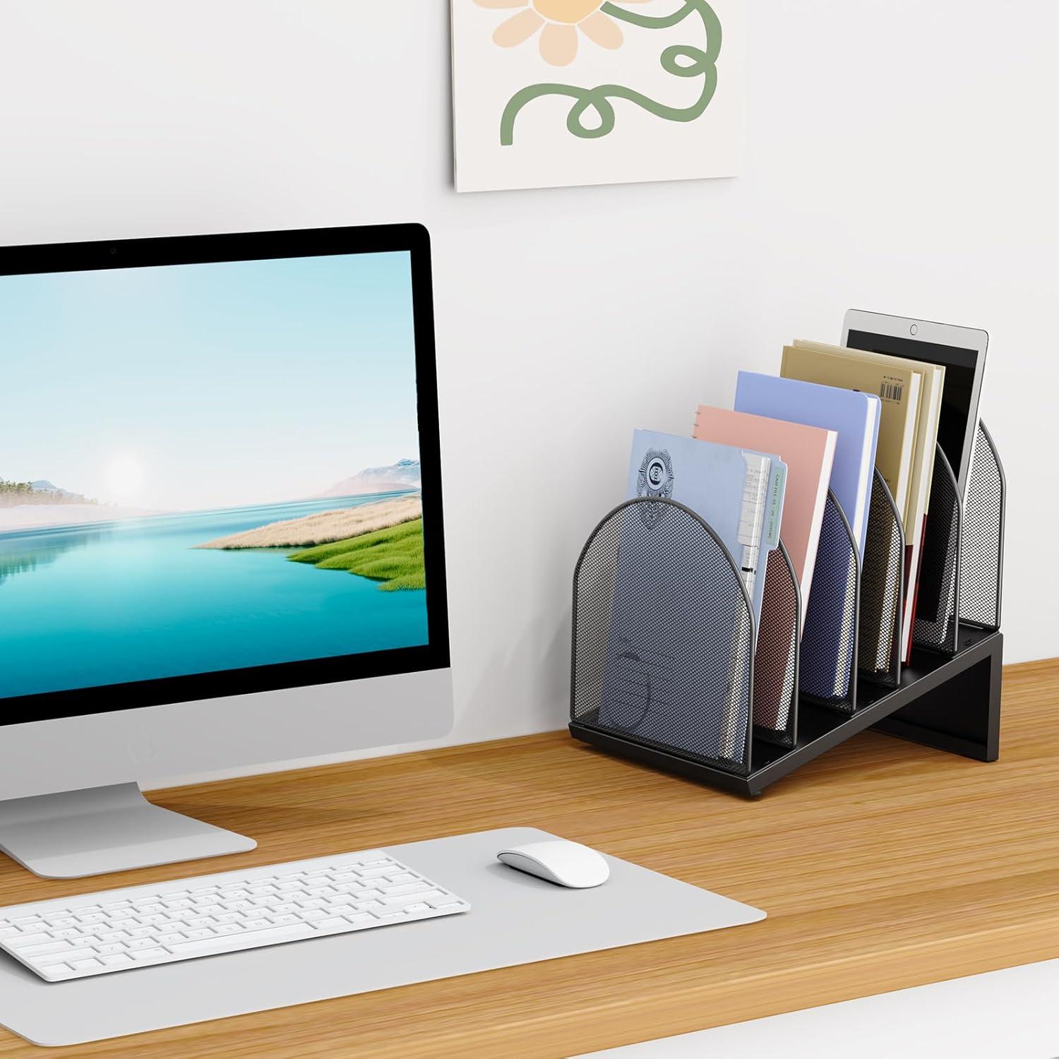 Organizador de Archivos de Escritorio OUTIOE 5 Secciones Negro