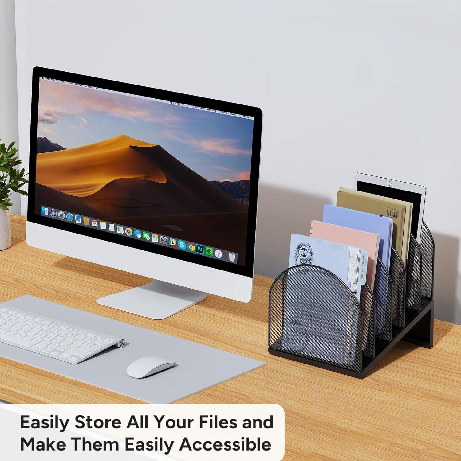 Organizador de Archivos de Escritorio OUTIOE 5 Secciones Negro