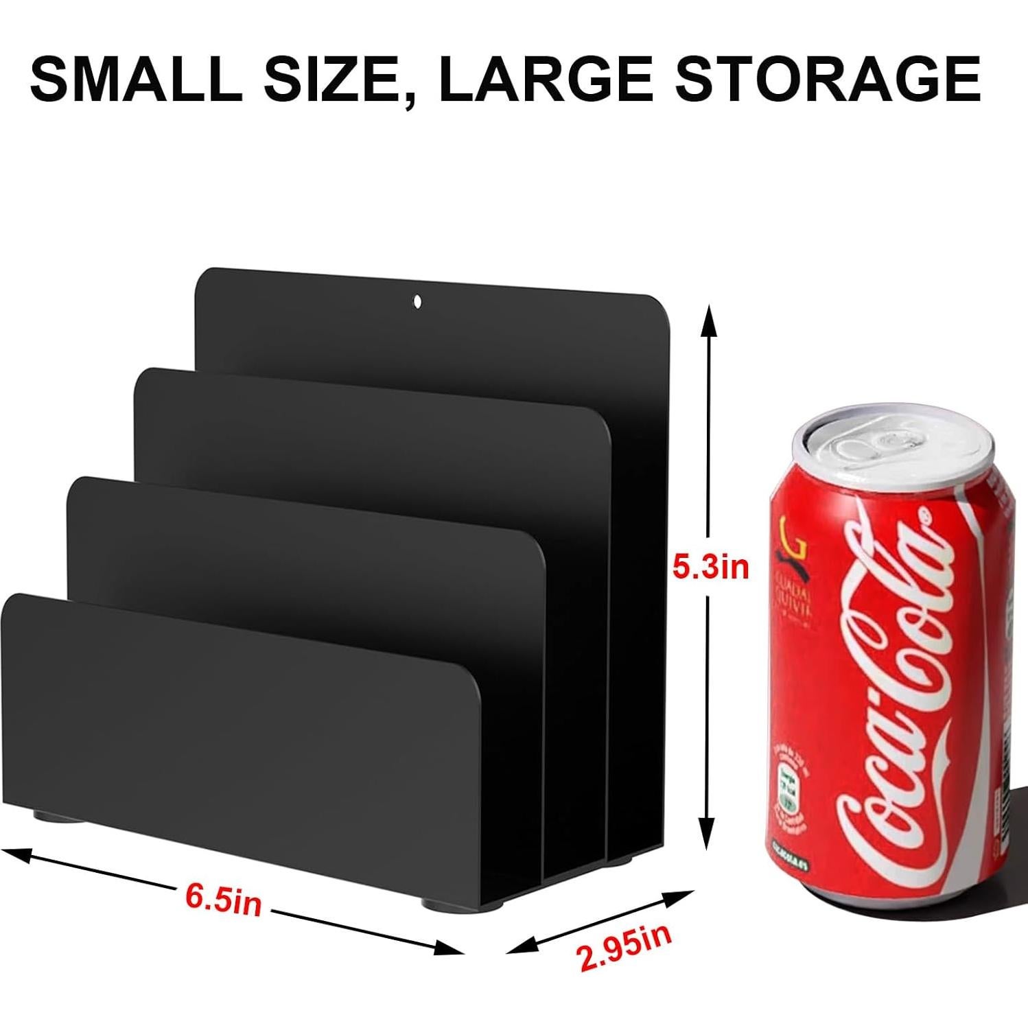 Organizador de Correo de Escritorio OUTIOE Negro 3 Niveles