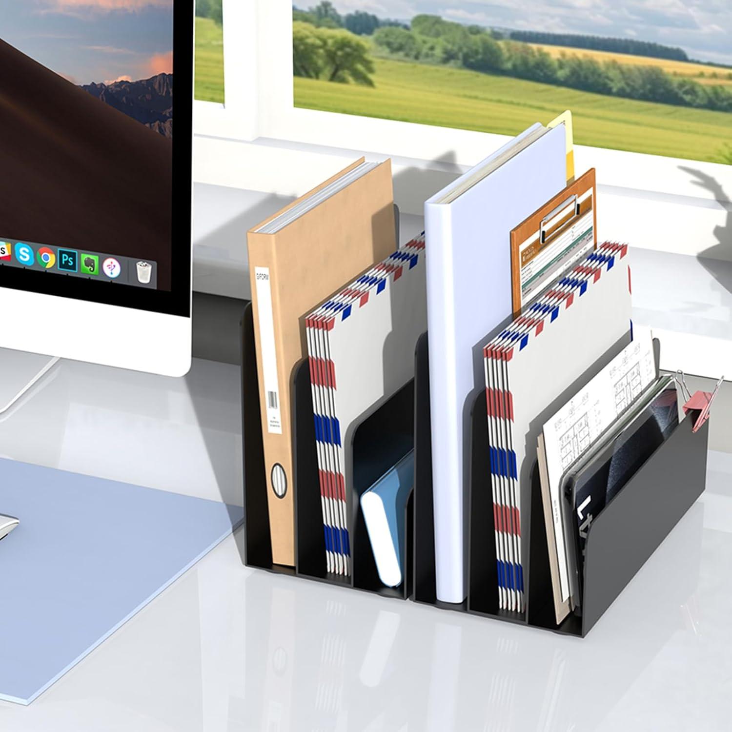 Organizador de Correo de Escritorio OUTIOE Negro 3 Niveles