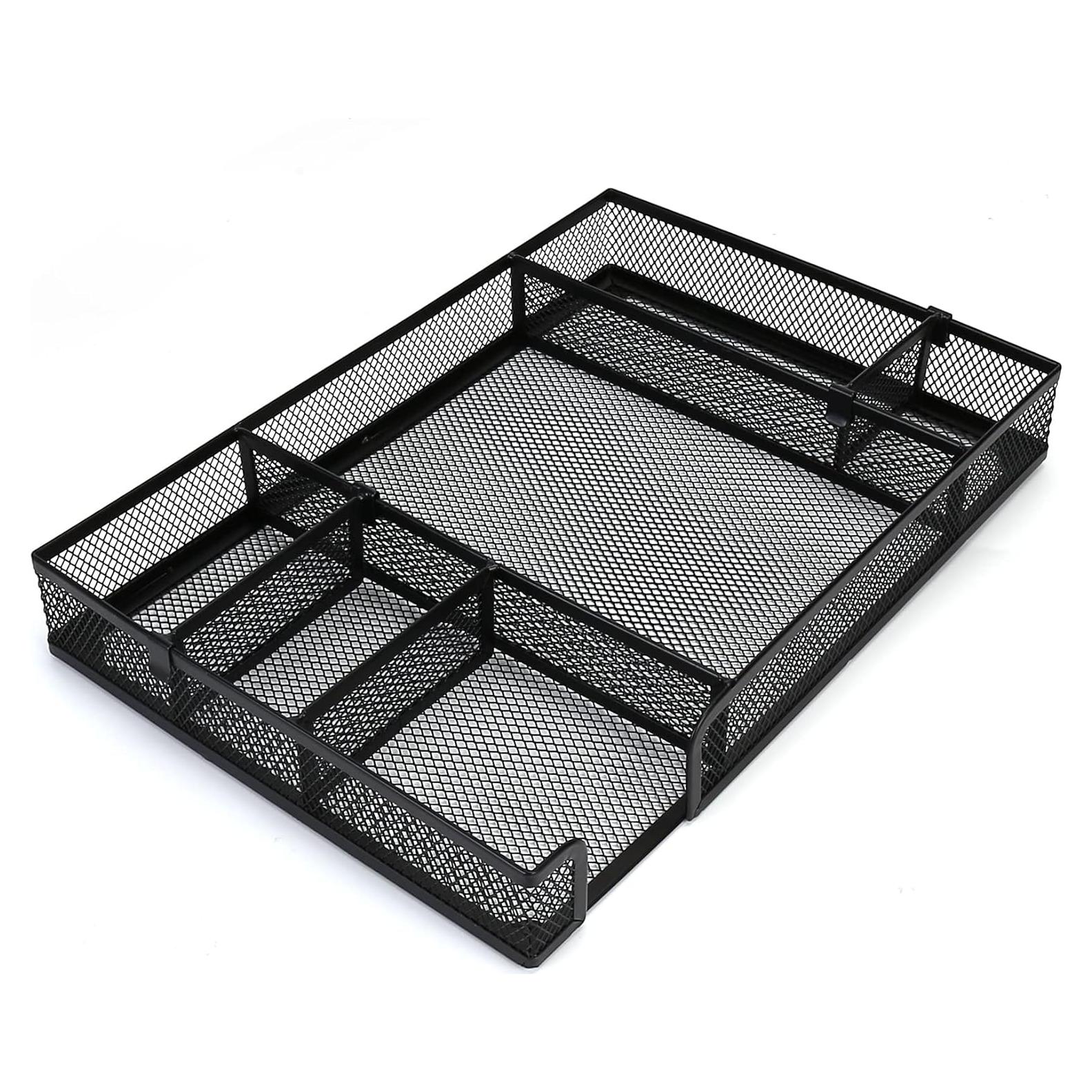 Organizador de Cajón de Escritorio EsOfficce 6 Rejillas Ajustables