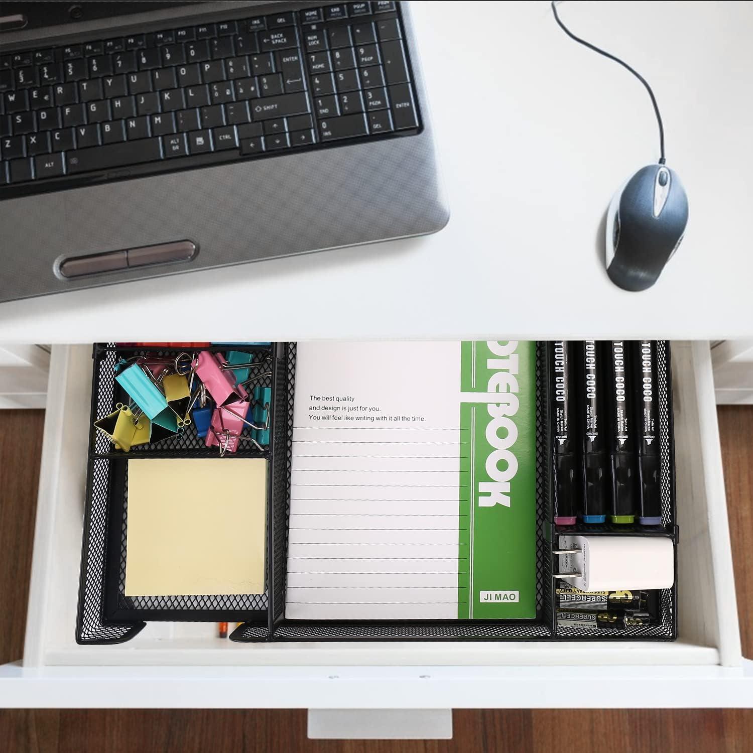 Organizador de Cajón de Escritorio EsOfficce 6 Rejillas Ajustables