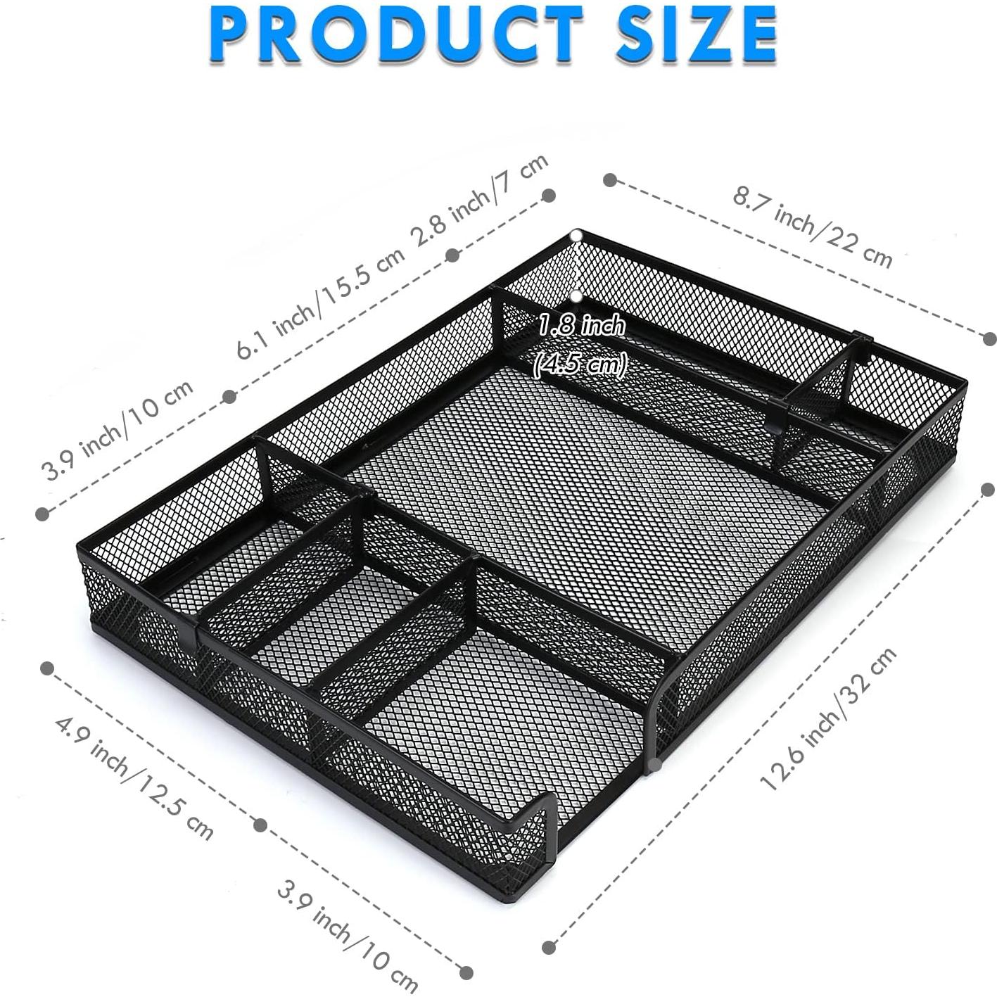 Organizador de Cajón de Escritorio EsOfficce 6 Rejillas Ajustables