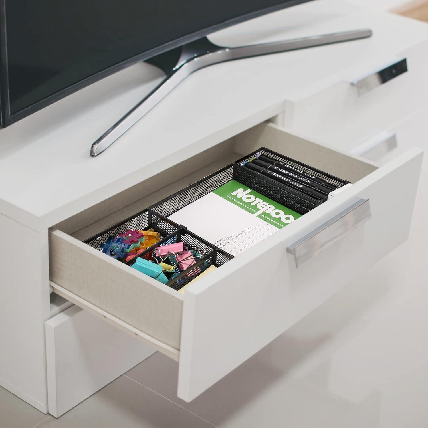 Organizador de Cajón de Escritorio EsOfficce 6 Rejillas Ajustables