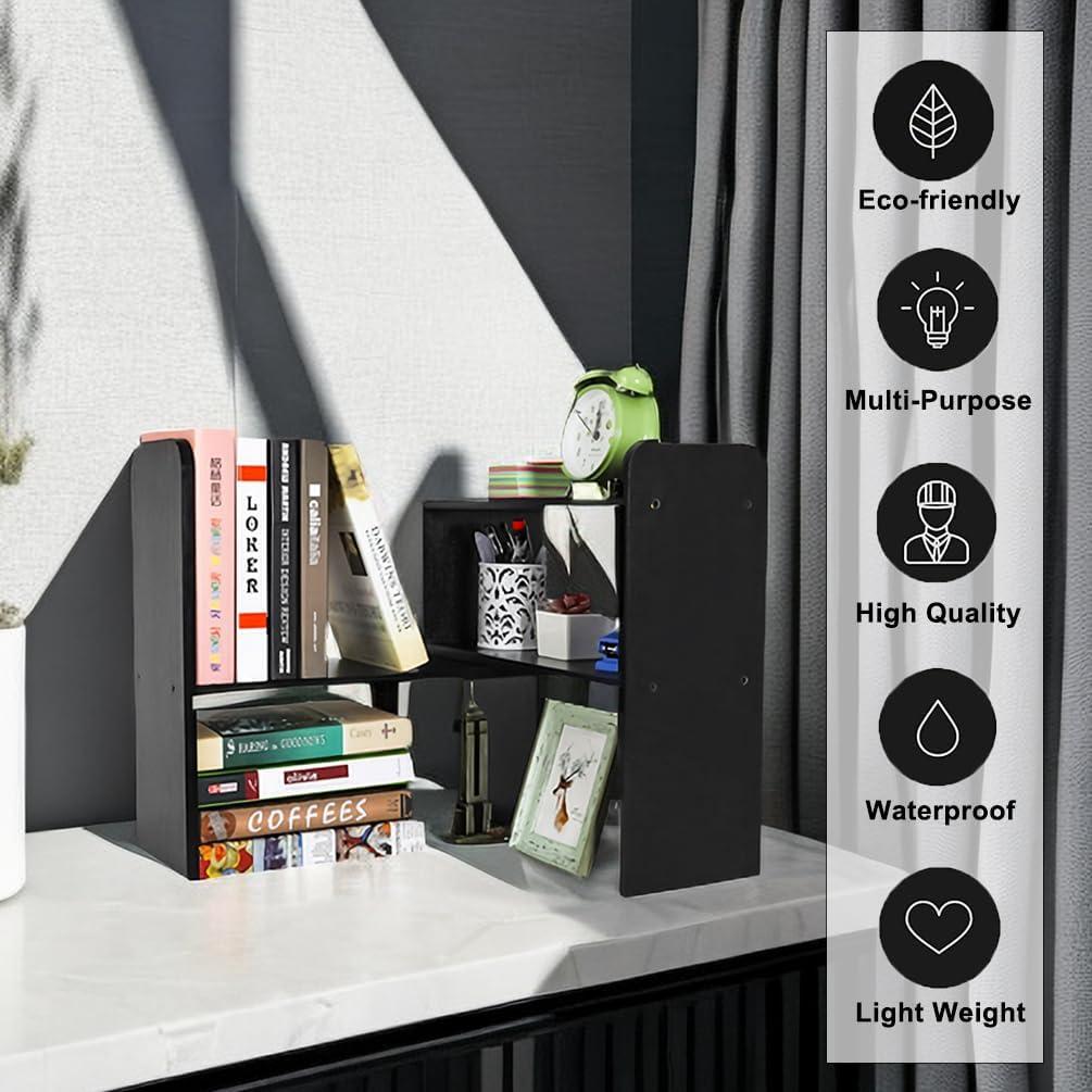 Estante de Escritorio Ajustable PAG Negro 81x42 cm