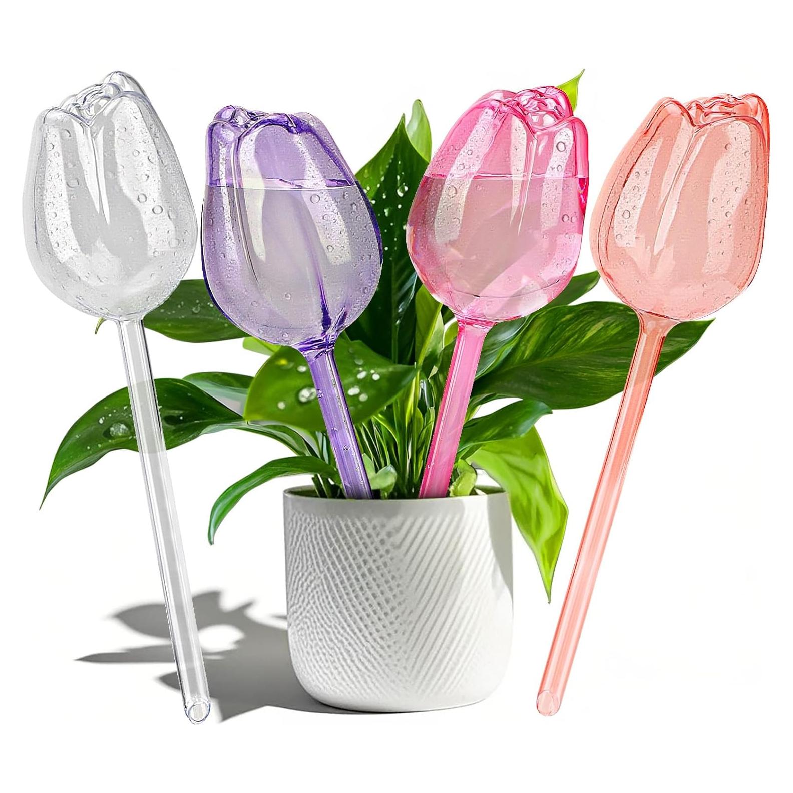 Esferas de Autorriego SAIRFWOO Tulipán 4 Pcs para Plantas