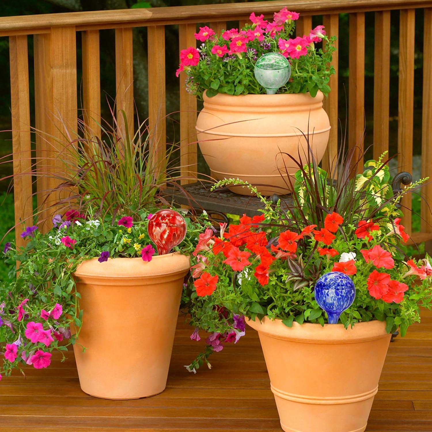 Fasmov Bombillas de Riego Automático 6 Piezas Vidrio 6 cm