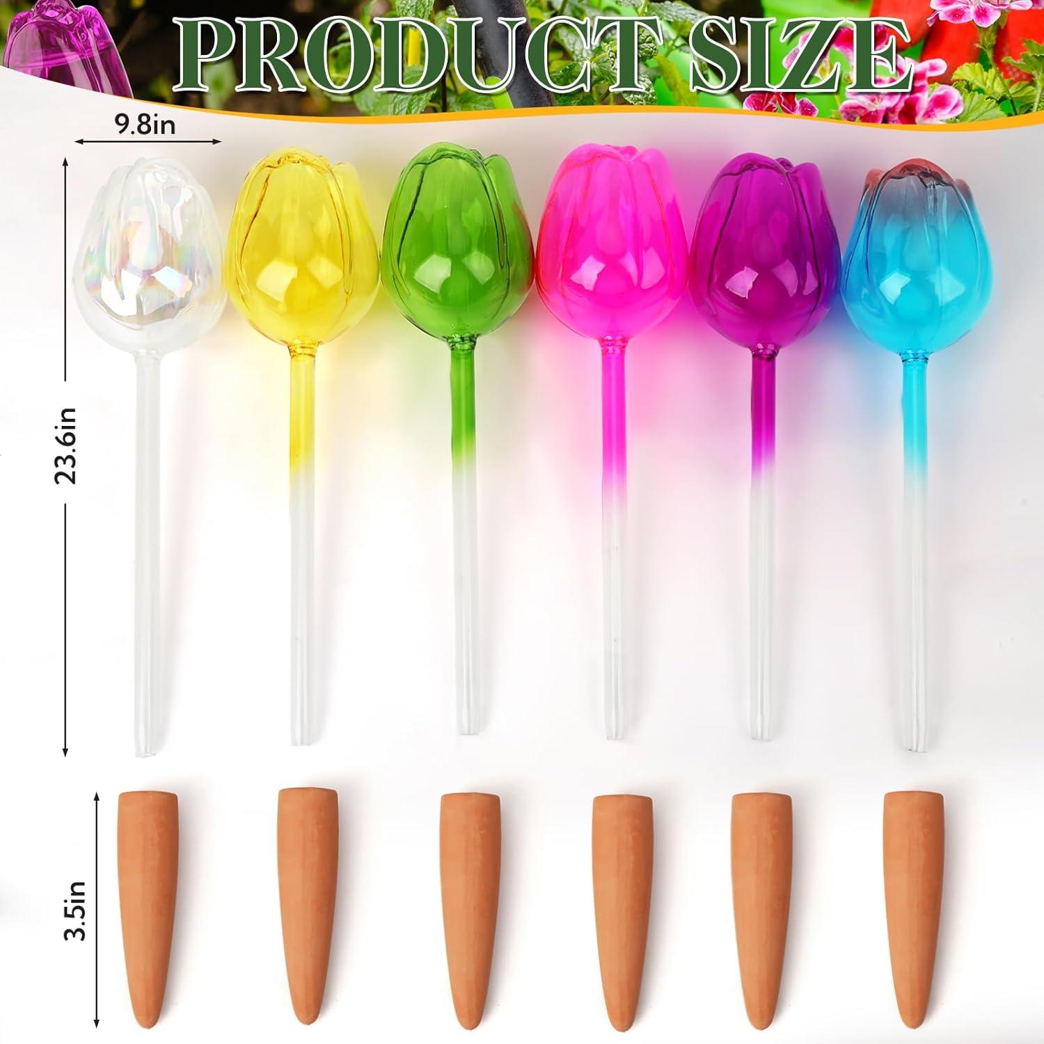 Esferas de Riego Automático 6 Pack - Vidrio para Plantas