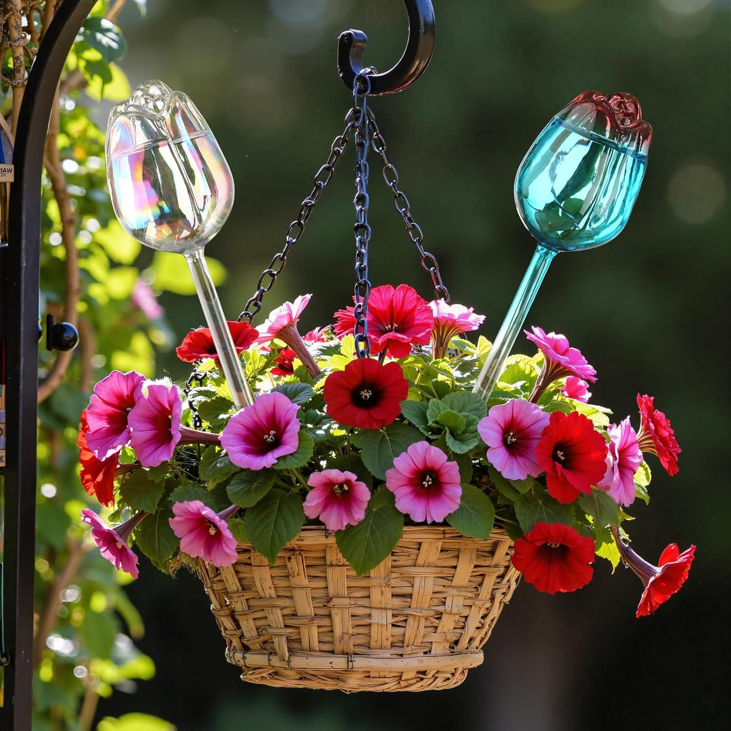 Esferas de Riego Automático 6 Pack - Vidrio para Plantas