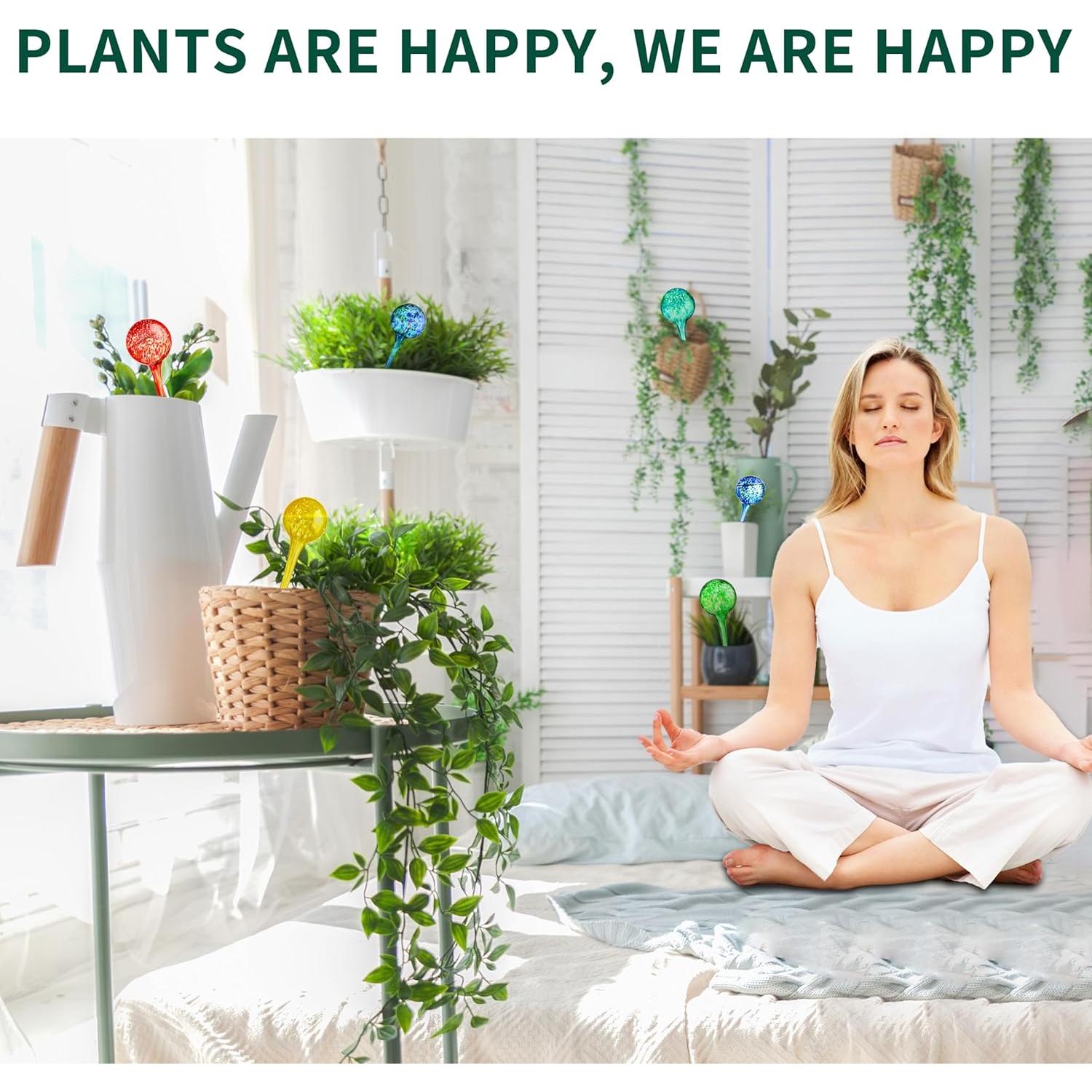 Esferas de Riego de Vidrio Soilagua - 6 Bulbos Multicolores 14.2cm