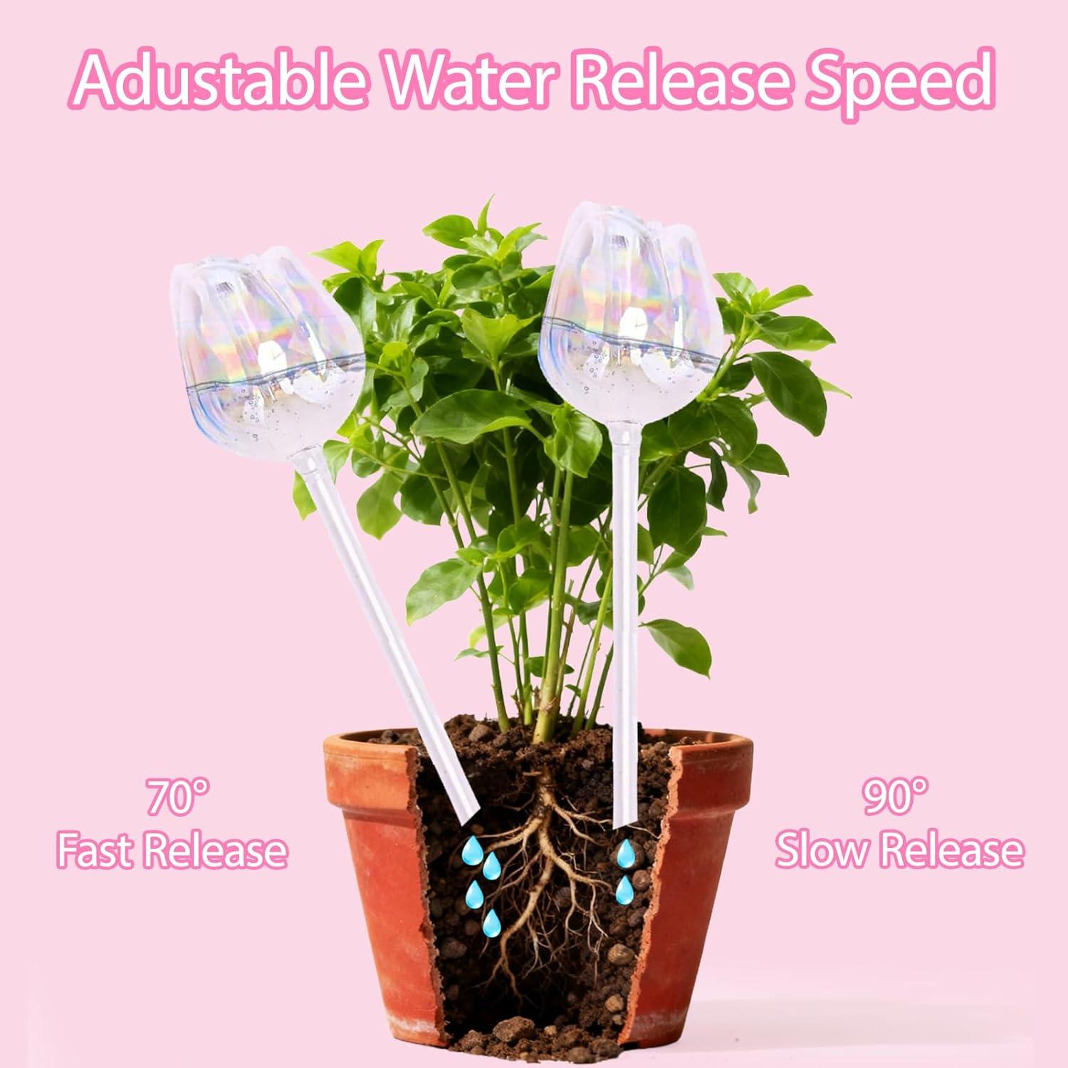 Esferas de Riego Automático Tulip ZenQeek - 4 Pcs Vidrio