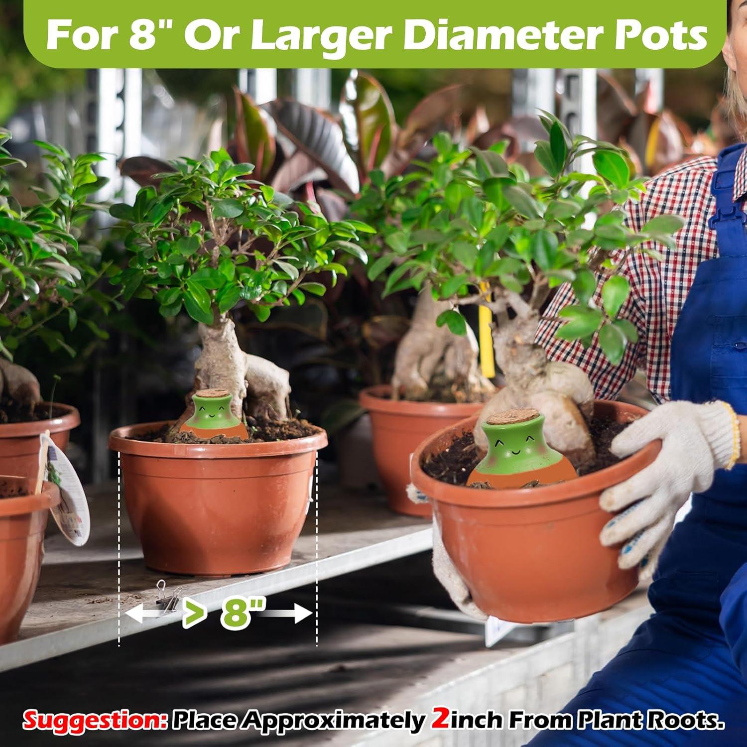 Juego de 6 Esferas de Riego de Terracota VICAMB 0.28L