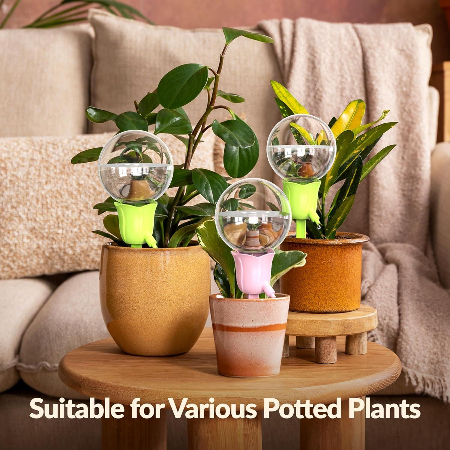 NiHome 2 Esferas de Autorriego Ajustables para Plantas