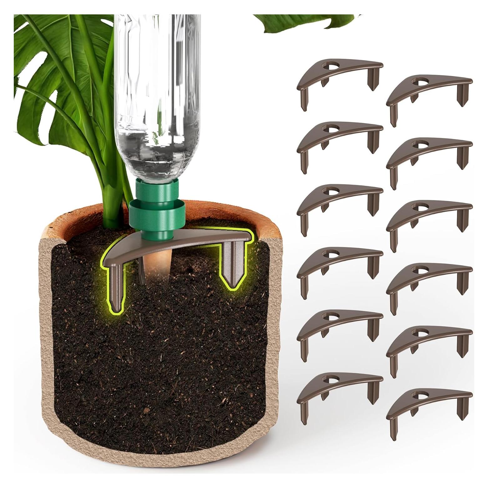 Soportes de Globo Autorriego NiHome 12PCS para Estacas de Terracota