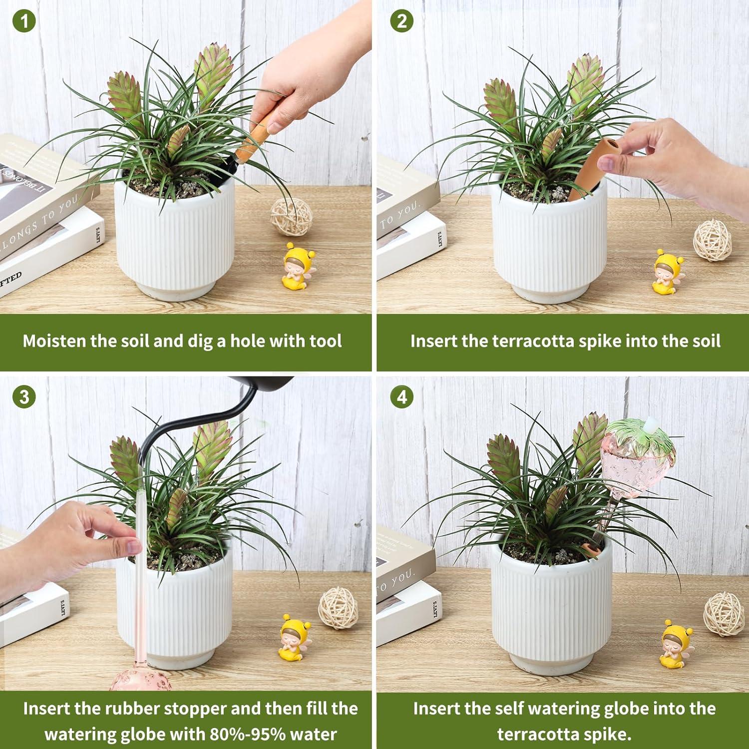 Esferas de Riego para Plantas Yurucenus - Juego de 2 Fresas